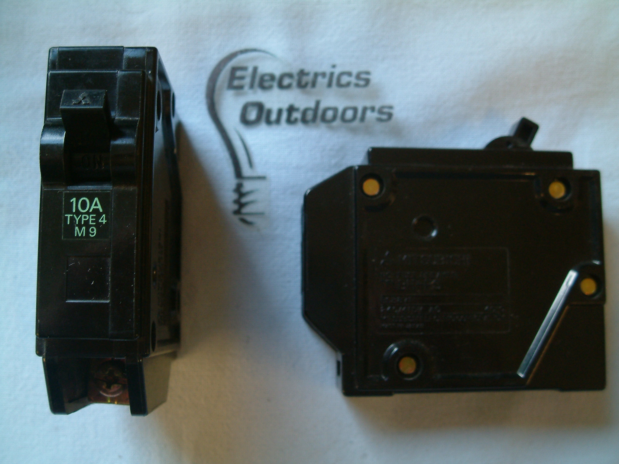 MITSUBISHI 10 AMP TYPE 4 M9 MCB CIRCUIT BREAKER 240/415V BH-PS NO FUSE BS3871