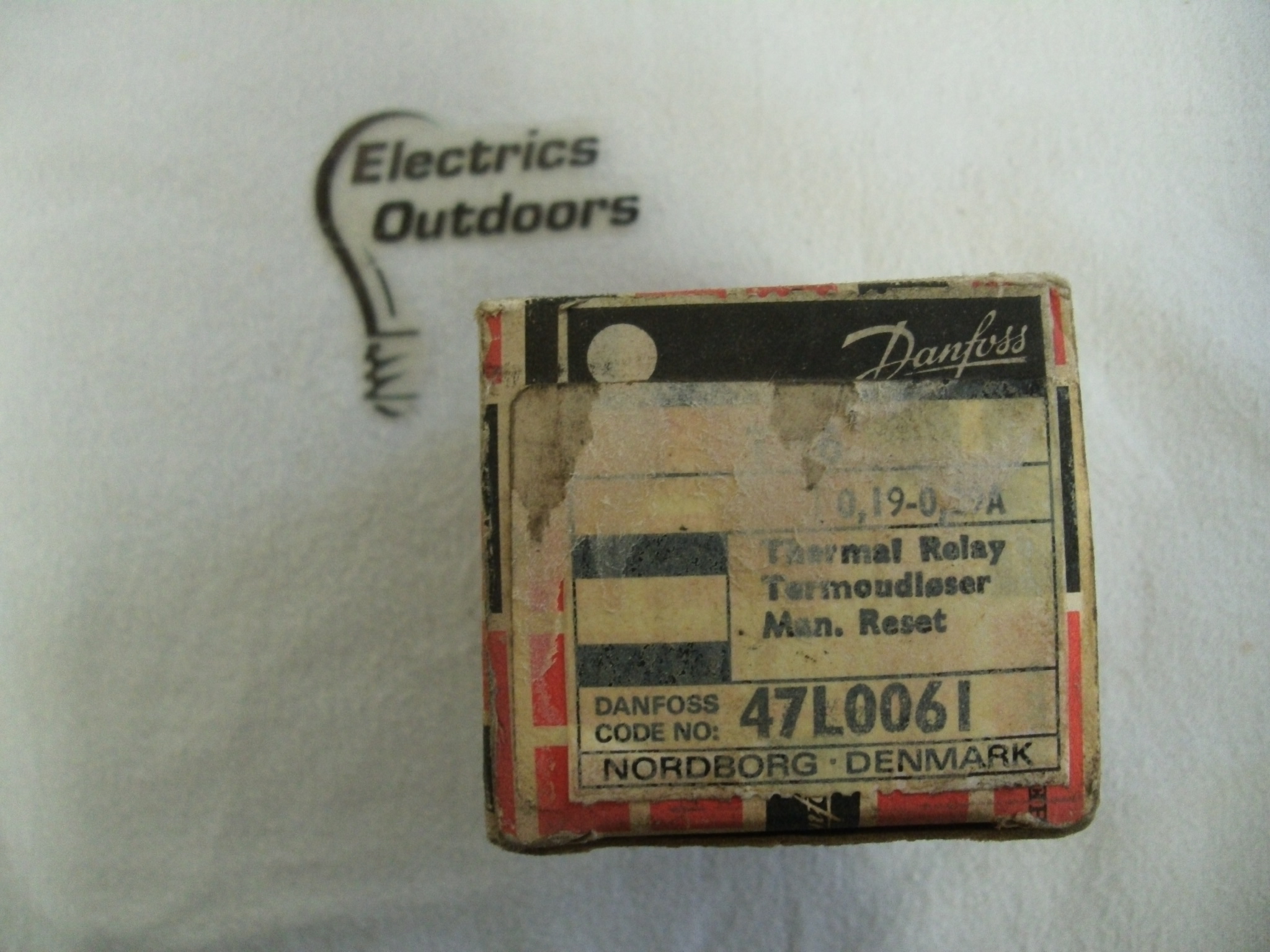 DANFOSS 0.19 - 0.29 AMP THERMAL RELAY T16 47L0061