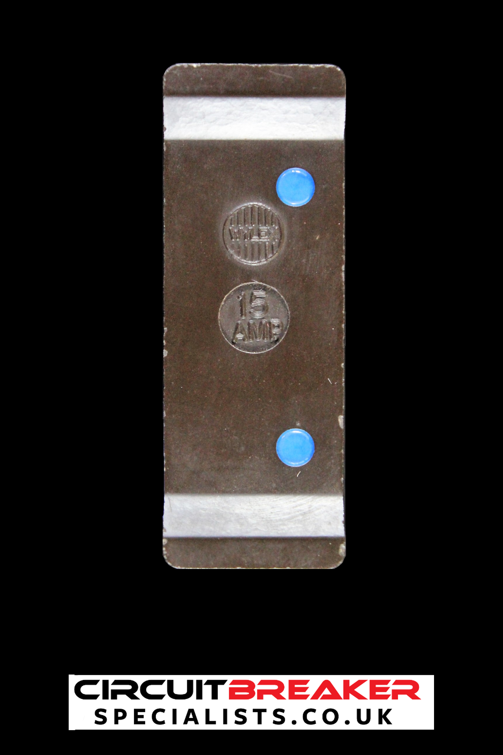 WYLEX REWIREABLE PUSH PLUG IN FUSE WIRE CARRIER 15 AMP BLUE