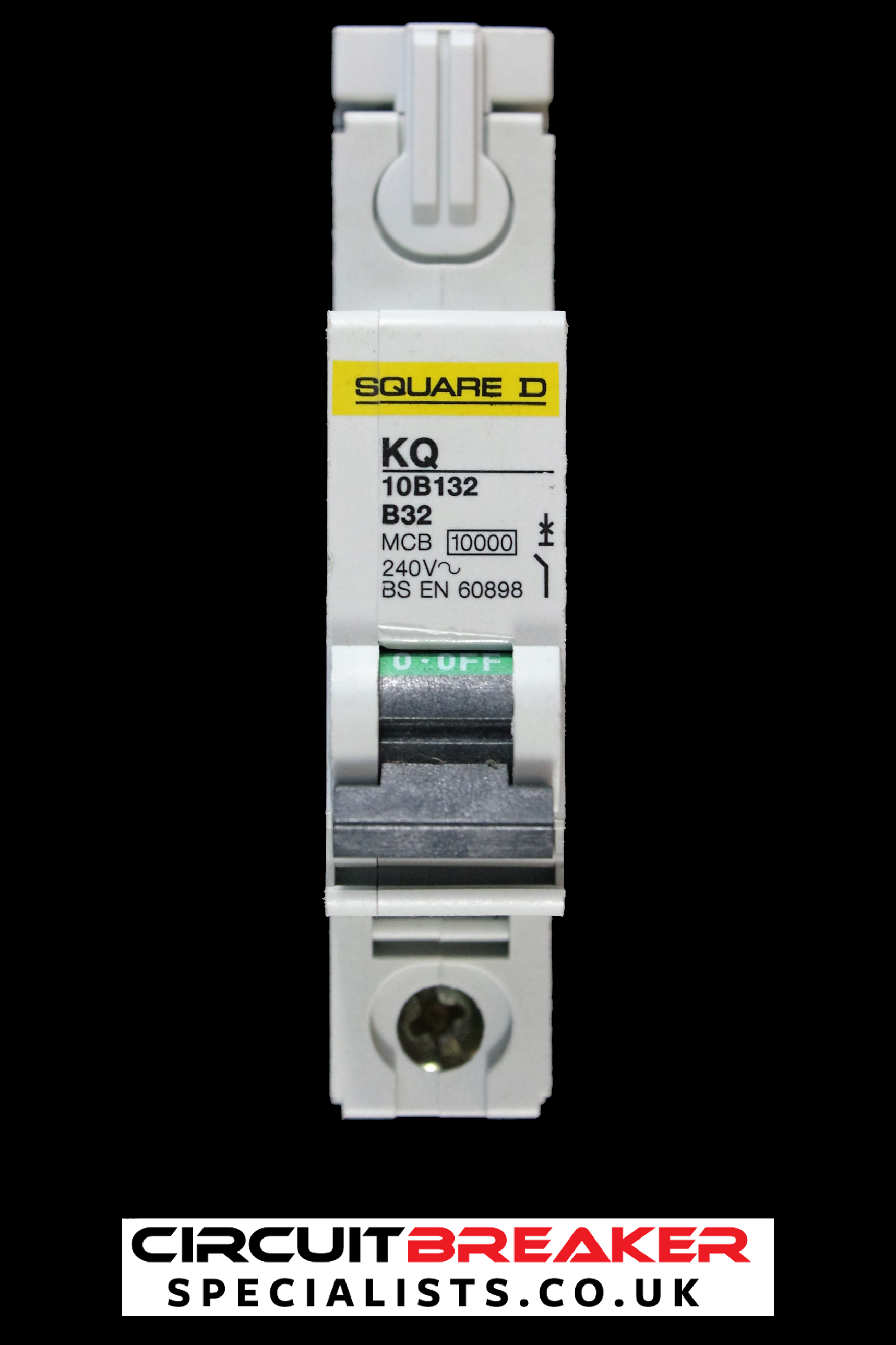 SQUARE D 32 AMP CURVE B 10kA MCB CIRCUIT BREAKER KQ 10B132