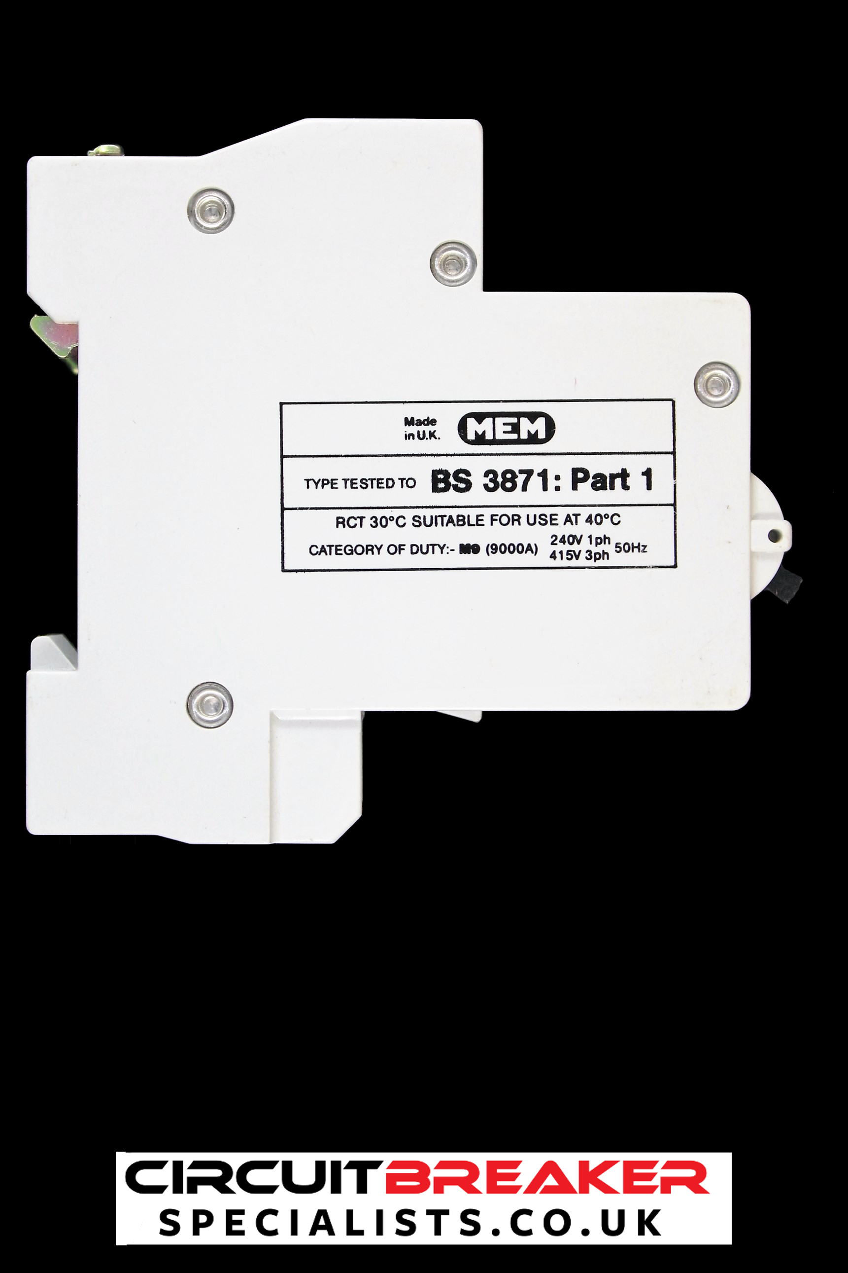 MEM 40 AMP TYPE 3 M9 MCB CIRCUIT BREAKER 401MB3 GREY