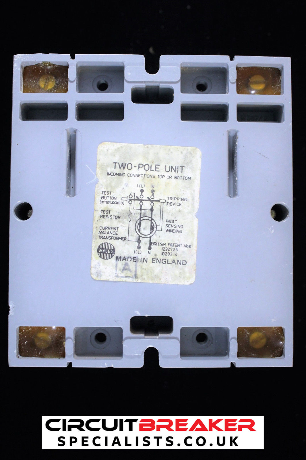 WYLEX 63 AMP 30mA DOUBLE POLE ELCB RCCB RCD WES 63/2