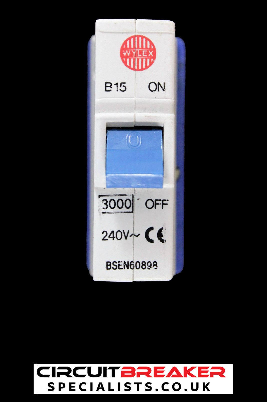 WYLEX 15 AMP CURVE B 3kA MCB CIRCUIT BREAKER PUSH PLUG IN