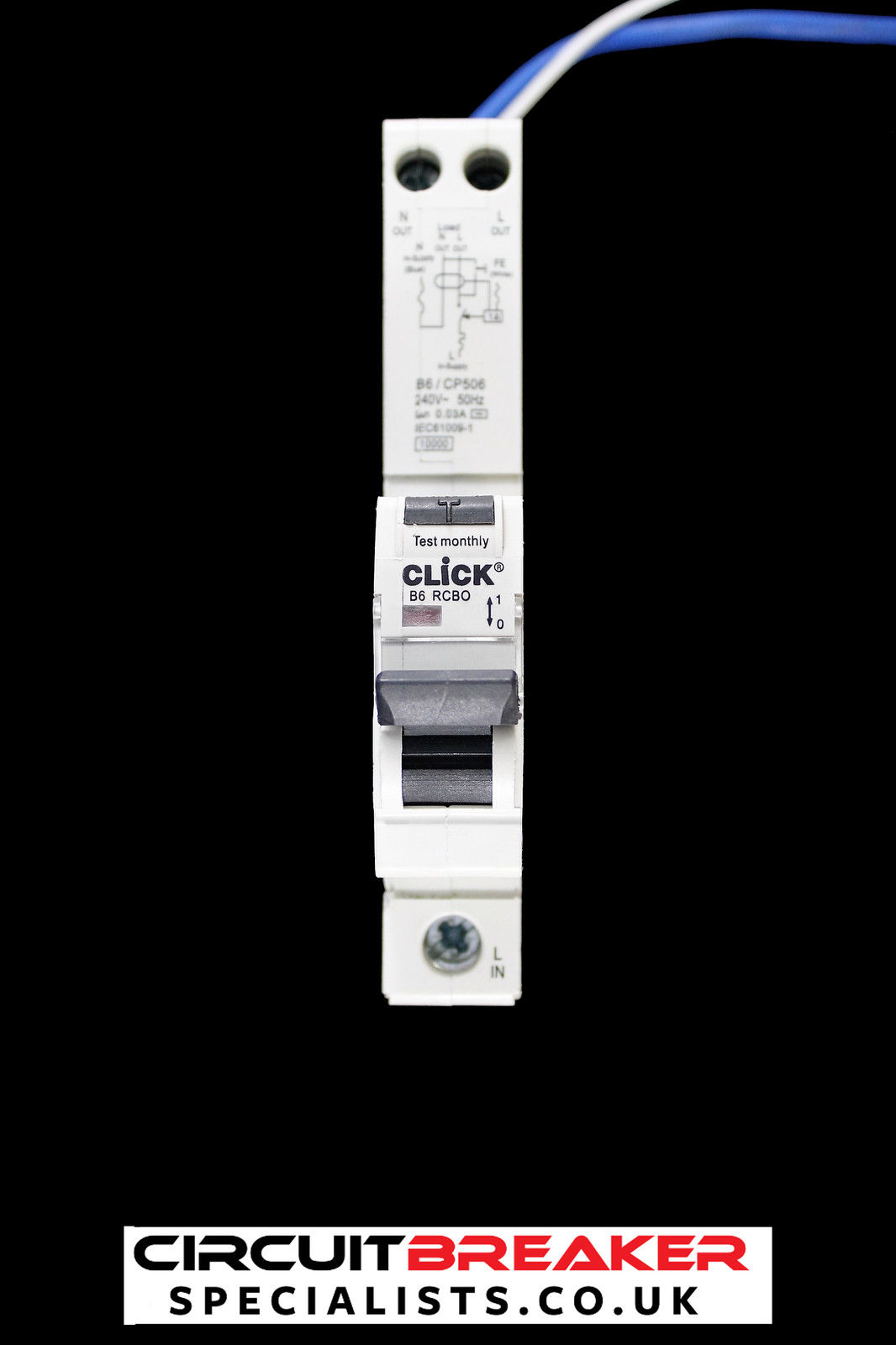 CLICK 6 AMP CURVE B 10kA 30mA RCBO RCD MCB B6/CP506