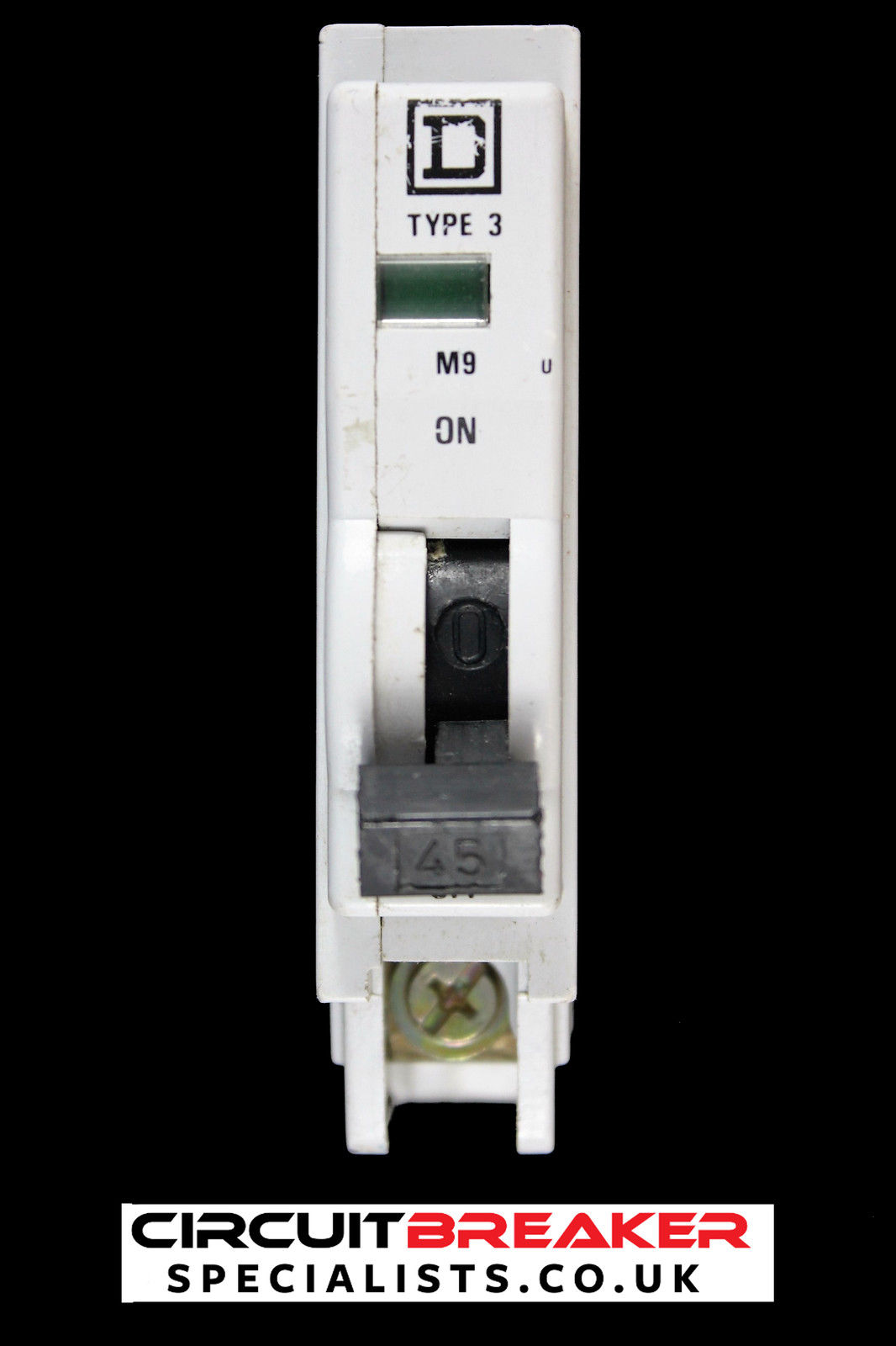SQUARE D 45 AMP TYPE 3 M9 MCB CIRCUIT BREAKER QOE