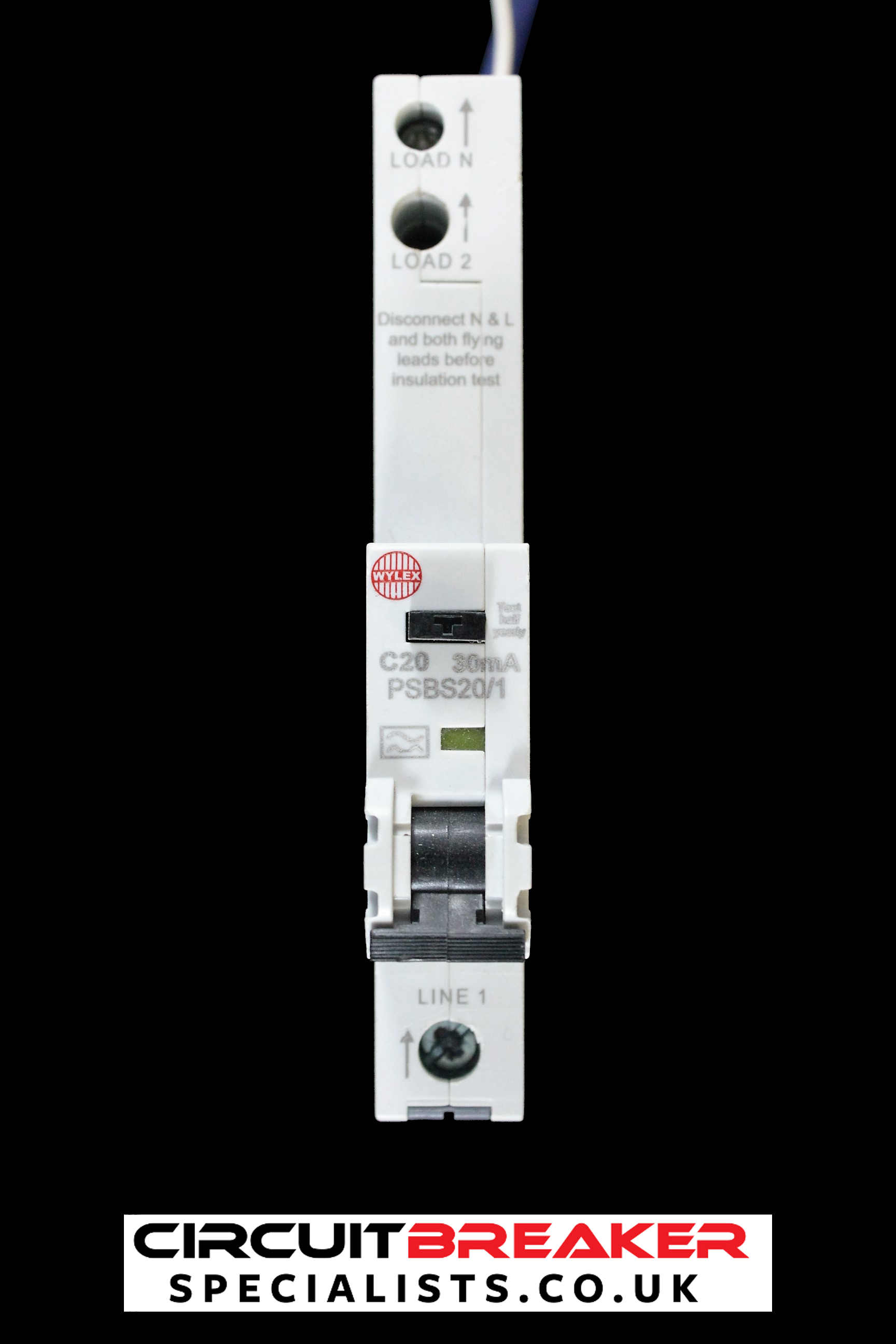 WYLEX 20 AMP CURVE C 10kA 30mA RCBO TYPE A PSBS20/1