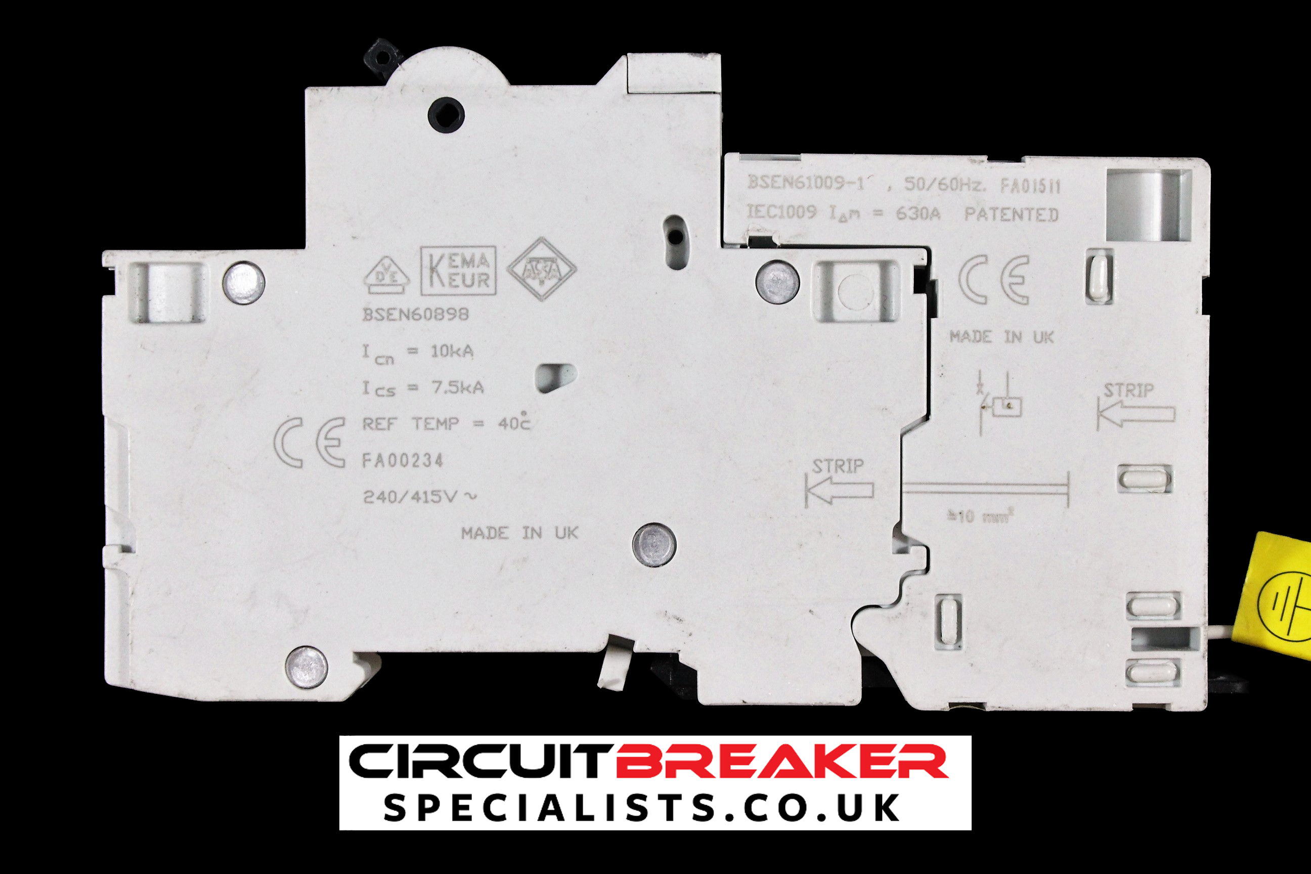 MEM EATON 32 AMP CURVE C 10kA 30mA RCBO TYPE A FIELD FIT POD MEMSHIELD 2 MR30
