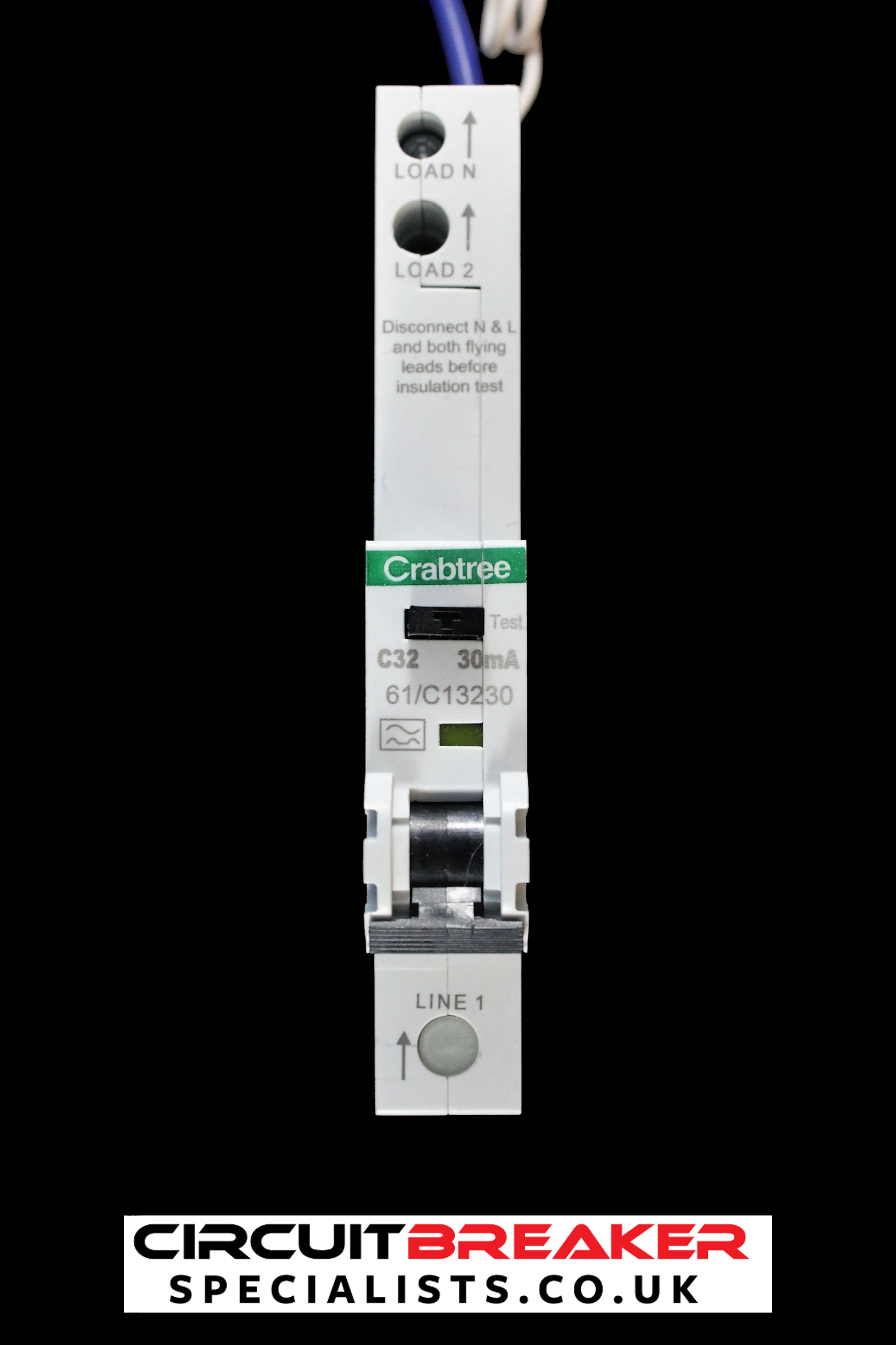 CRABTREE 32 AMP CURVE C 6kA 30mA RCBO TYPE A STARBREAKER 61/C13230