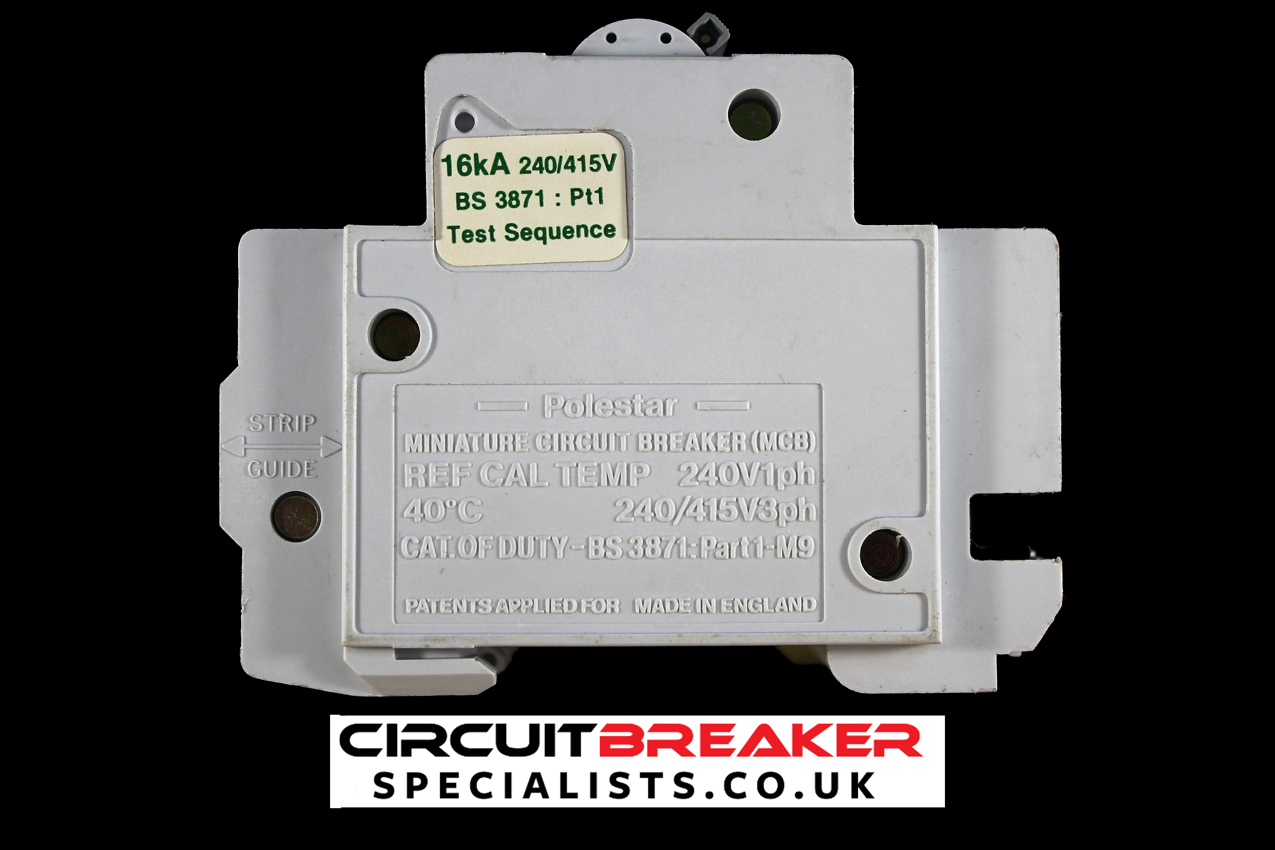 CRABTREE 32 AMP TYPE 2 M9 TRIPLE POLE MCB CIRCUIT BREAKER POLESTAR