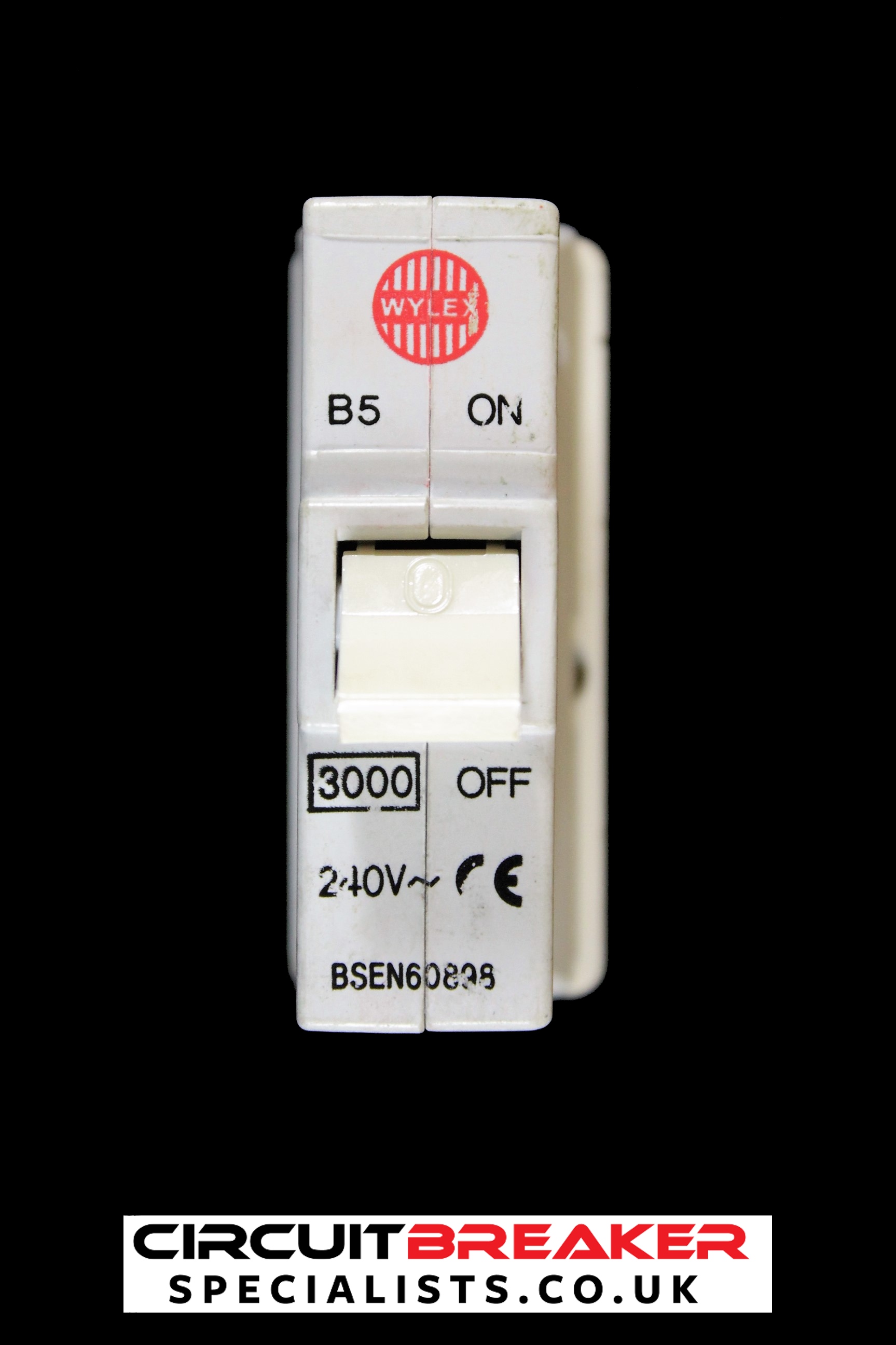 WYLEX 5 AMP CURVE B 3kA MCB CIRCUIT BREAKER PUSH PLUG IN Used Circuit