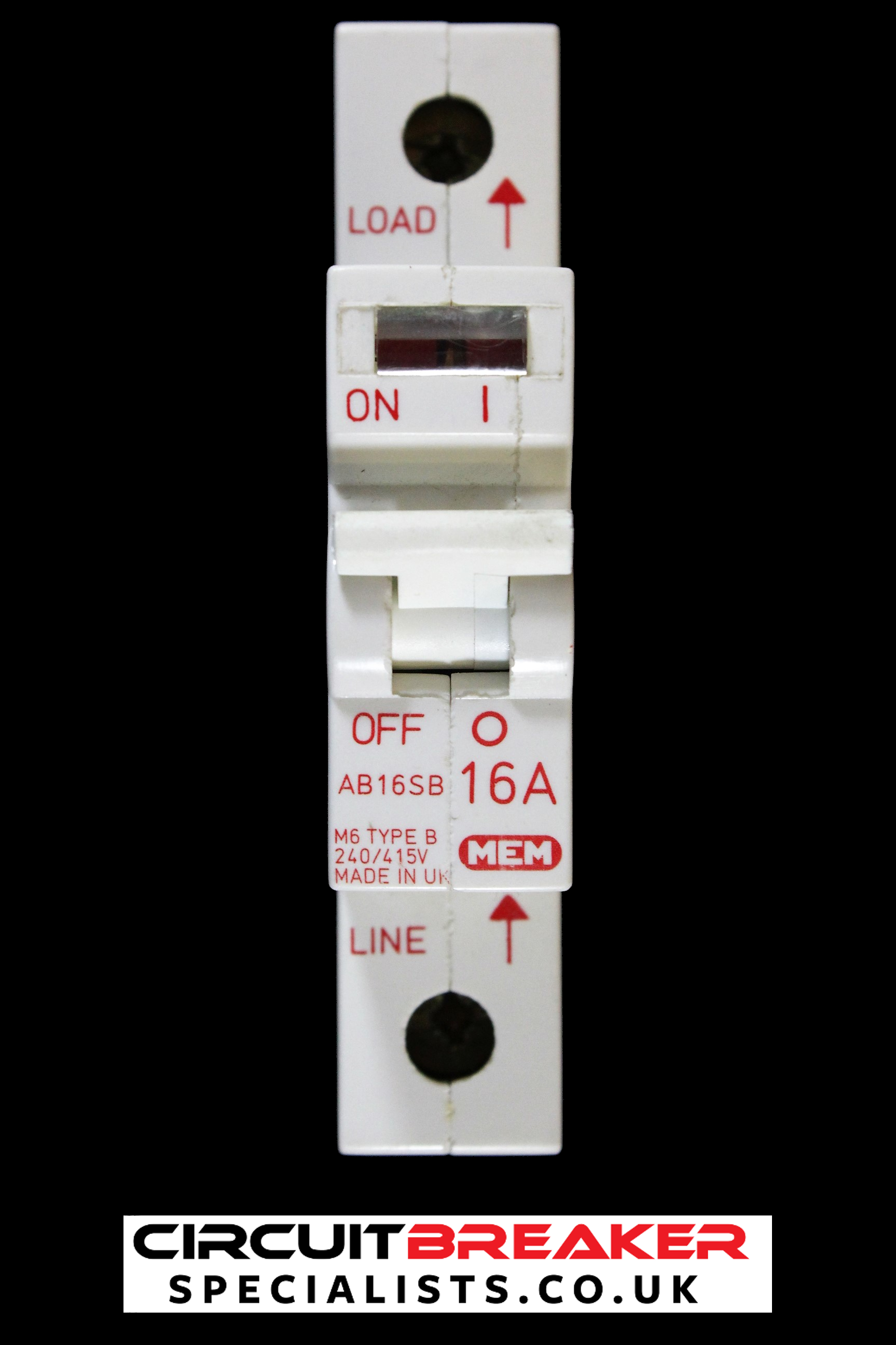 MEM 16 AMP CURVE B M6 MCB CIRCUIT BREAKER AB16SB