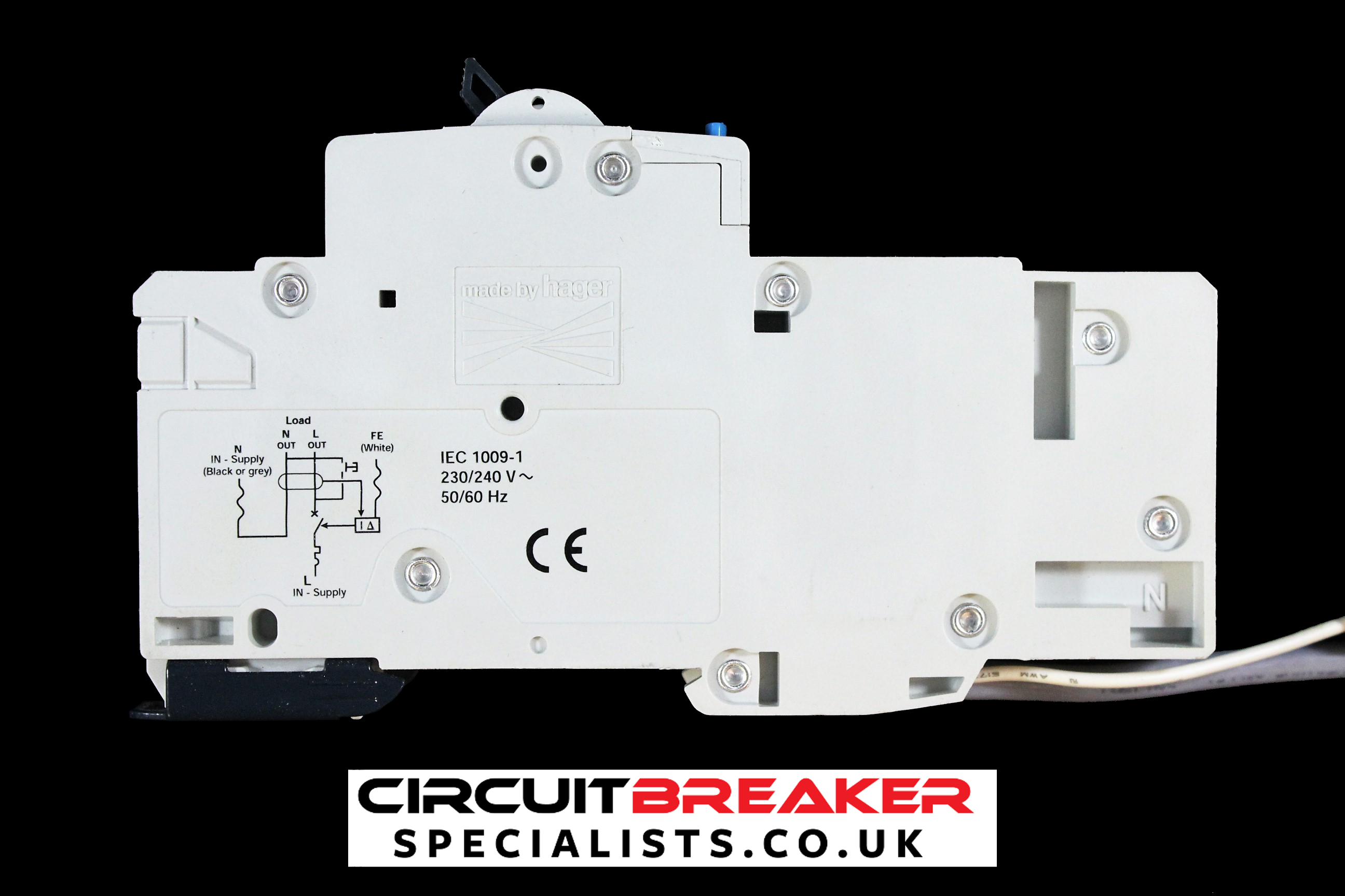 HAGER 40 AMP CURVE B 6kA 30mA RCBO RCD MCB 104276 AD111