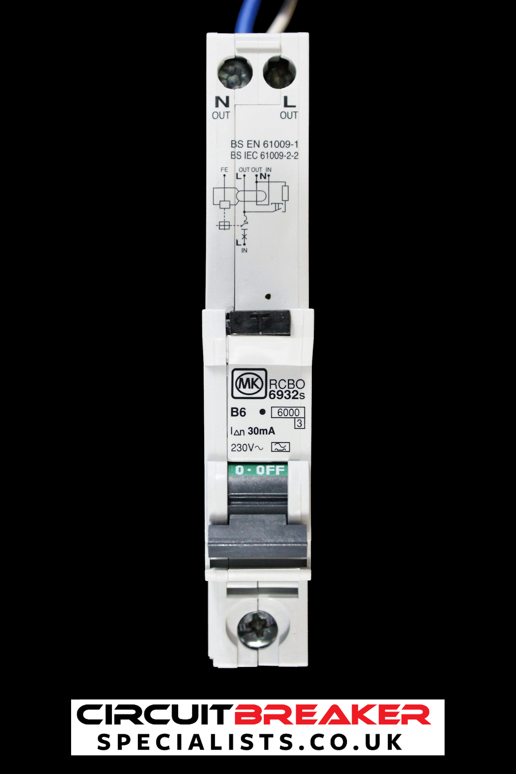 MK 6 AMP CURVE B 6kA 30mA RCBO RCD MCB TYPE A SENTRY 6932s
