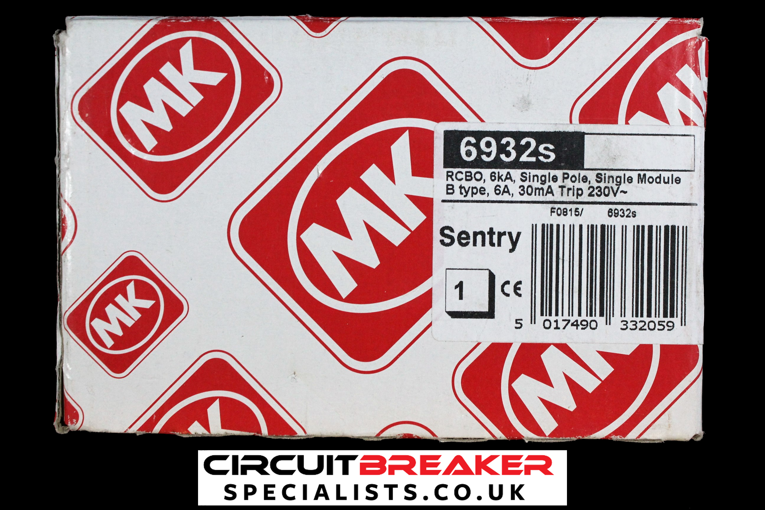MK 6 AMP CURVE B 6kA 30mA RCBO RCD MCB TYPE A SENTRY 6932s