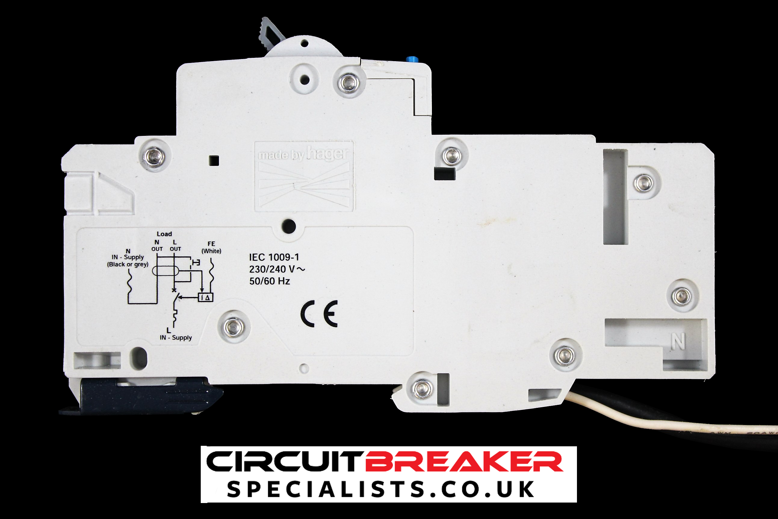 HAGER 10 AMP CURVE C 6kA 30mA RCBO RCD MCB AD120 104280