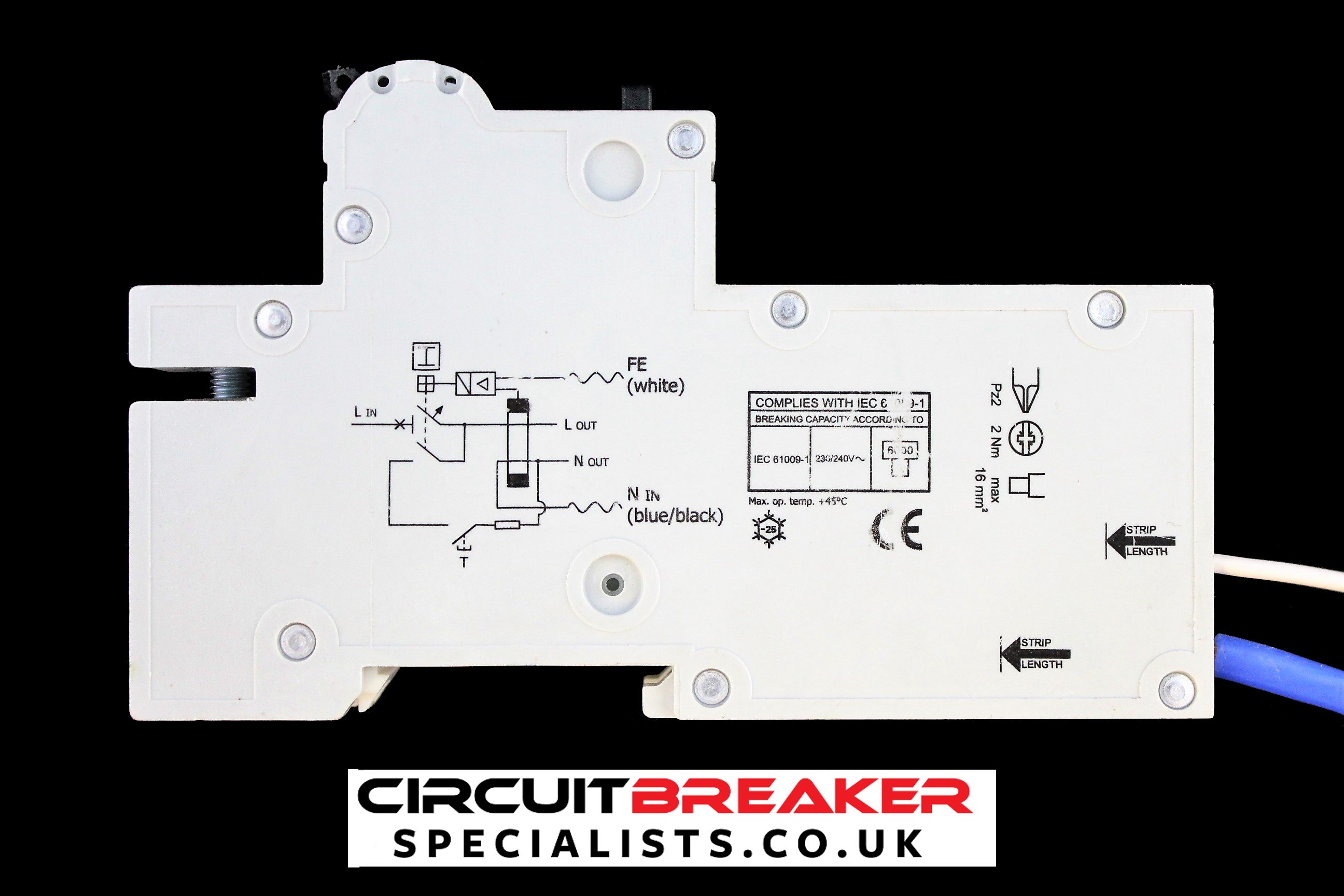 WYLEX 40 AMP CURVE C 6kA 30mA RCBO TYPE A NHXSBS1C40