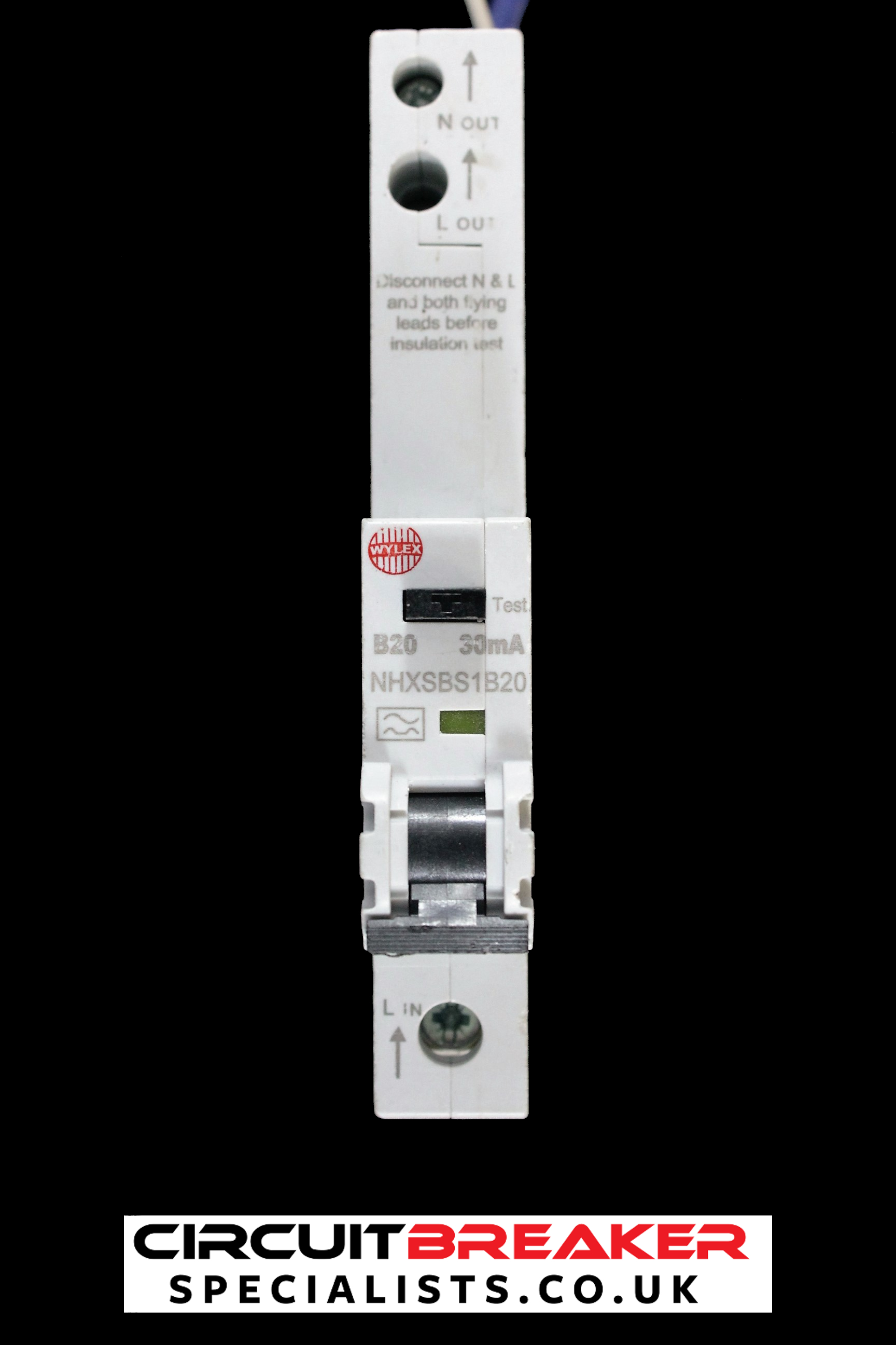 WYLEX B 20 RCBO 6kA 30mA TYPE A NHXSBS1B20 NB