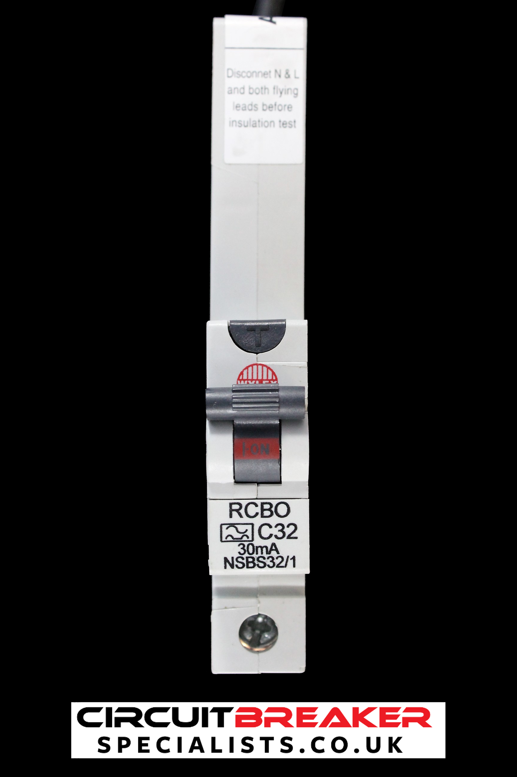 WYLEX 32 AMP CURVE C 10kA 30mA RCBO RCD MCB NSBS32/1