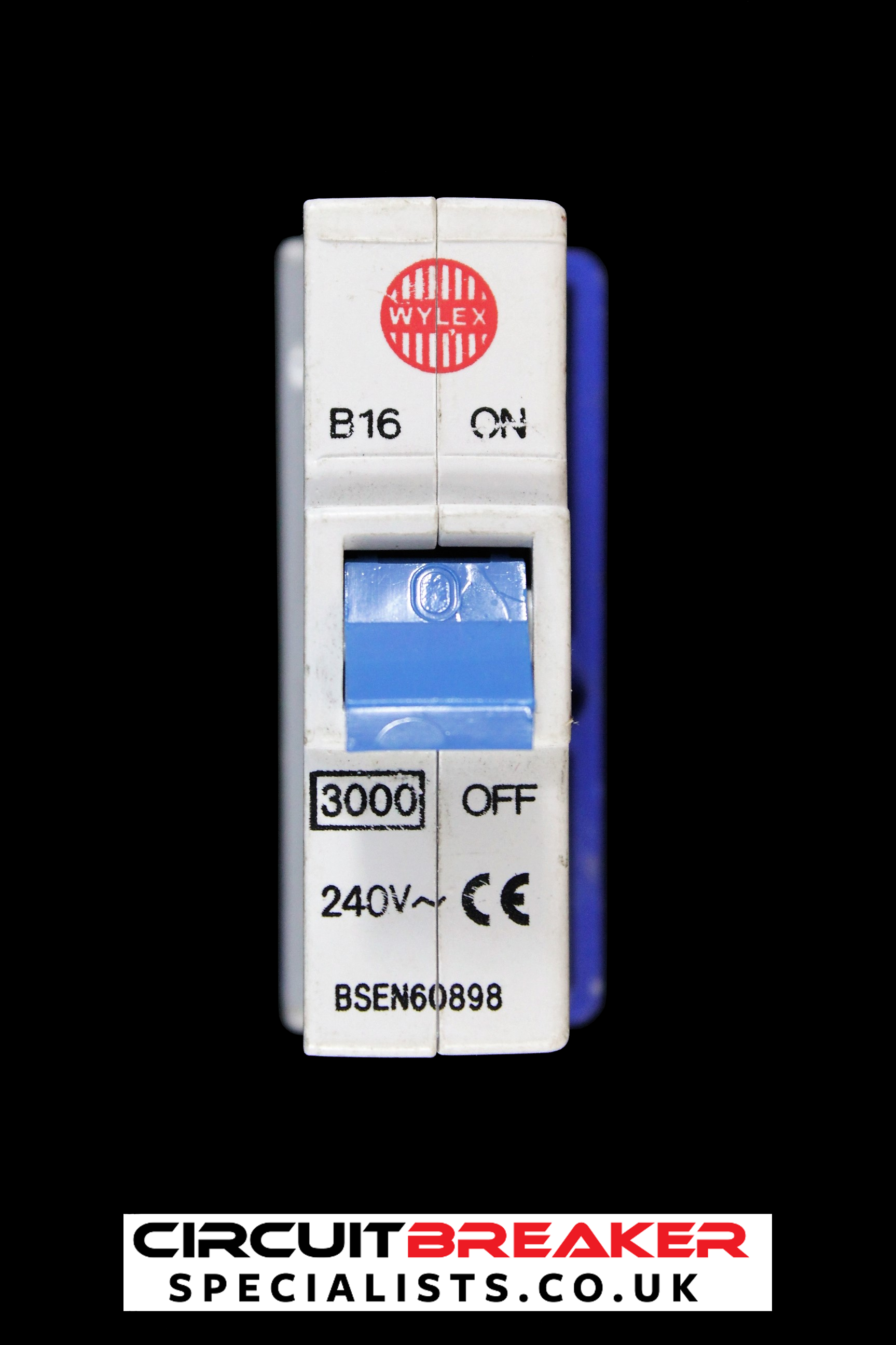 WYLEX 16 AMP CURVE B 3kA MCB CIRCUIT BREAKER PUSH PLUG IN