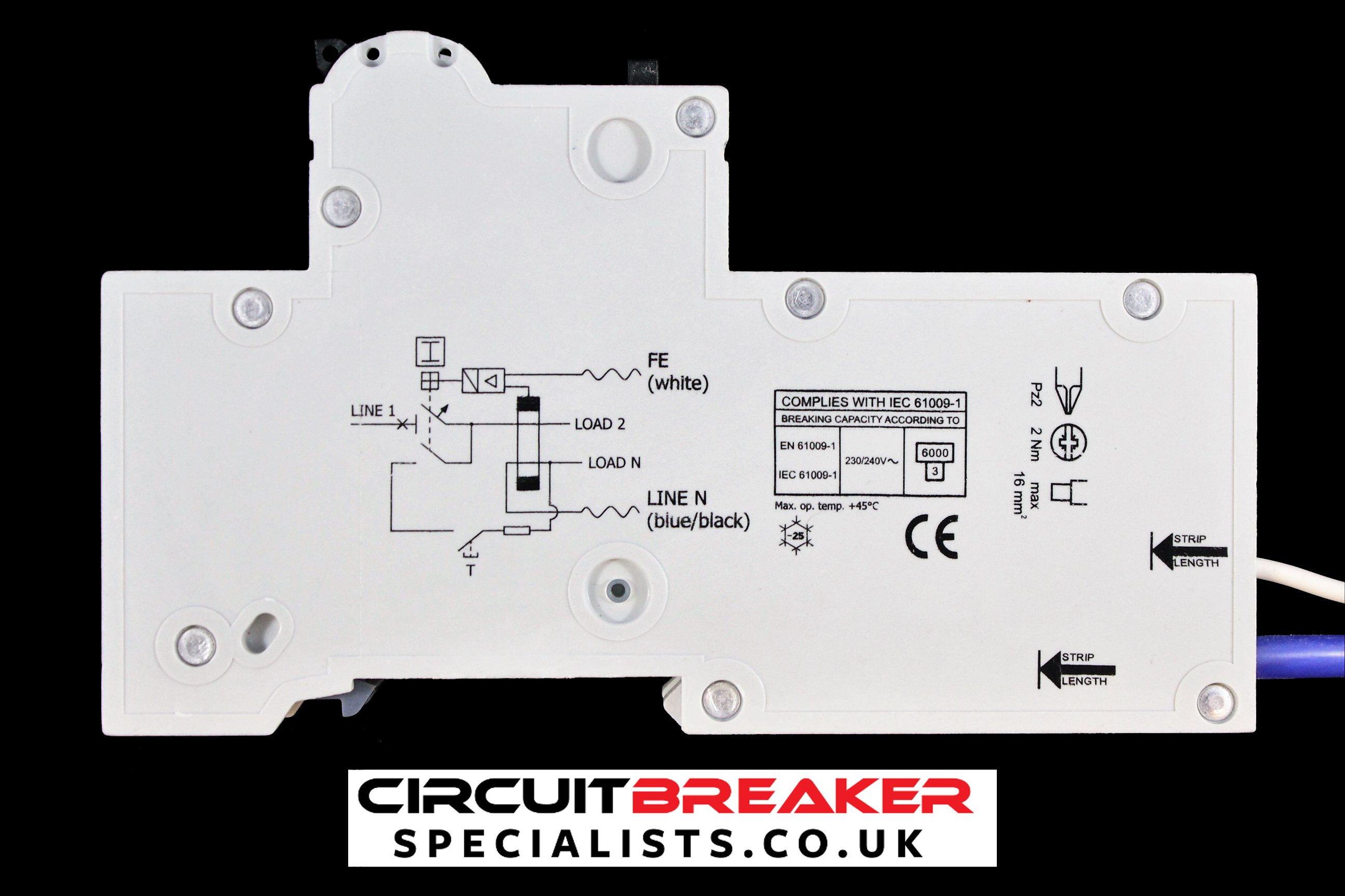 SECTOR 6 AMP CURVE B 6kA 30mA RCBO RCD MCB SVRCBO6/B