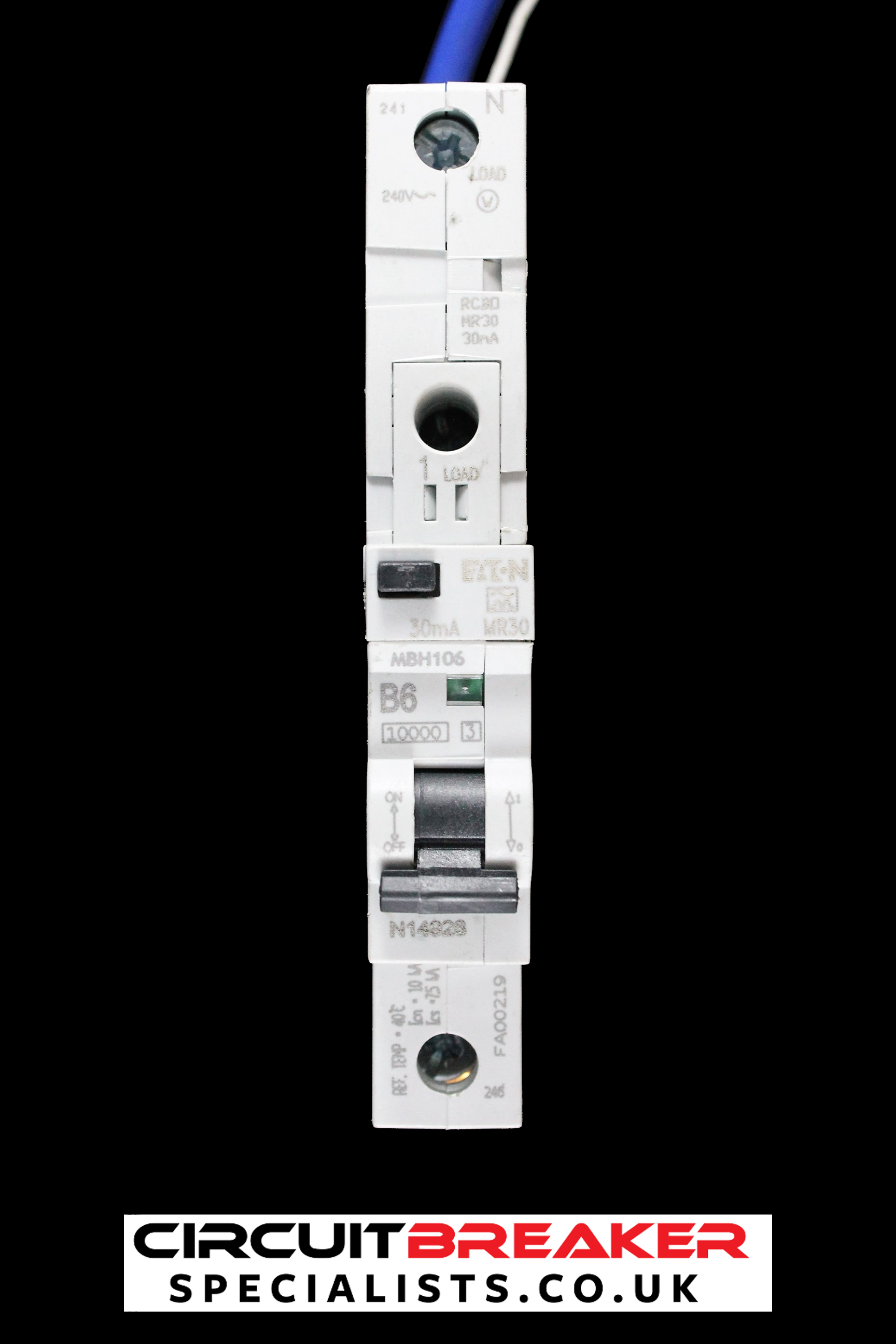 MEM EATON 6 AMP CURVE B 10kA 30mA RCBO TYPE A POD MEMSHIELD 2 MR30