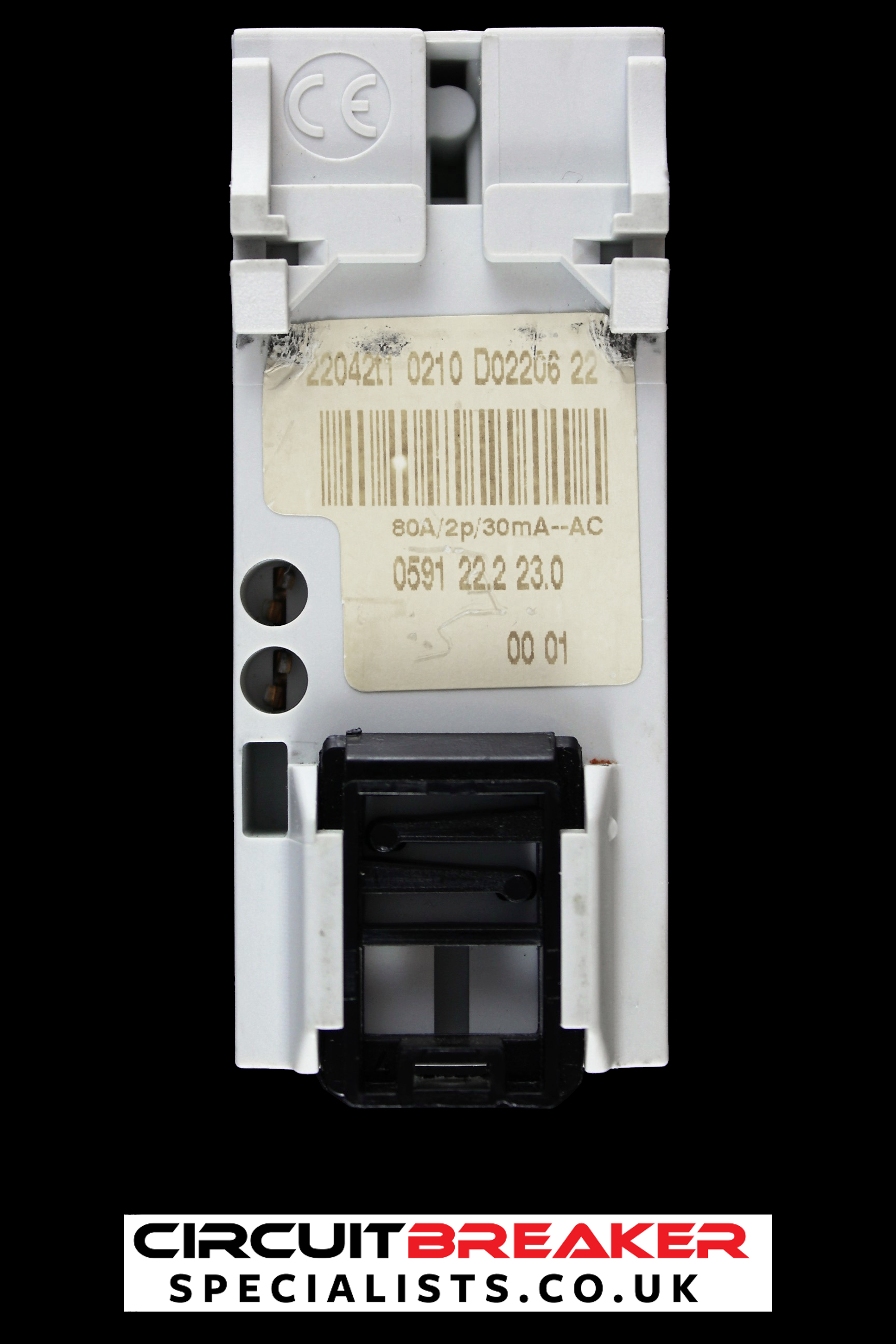 VOLEX 80 AMP 30mA DOUBLE POLE RCD VR80