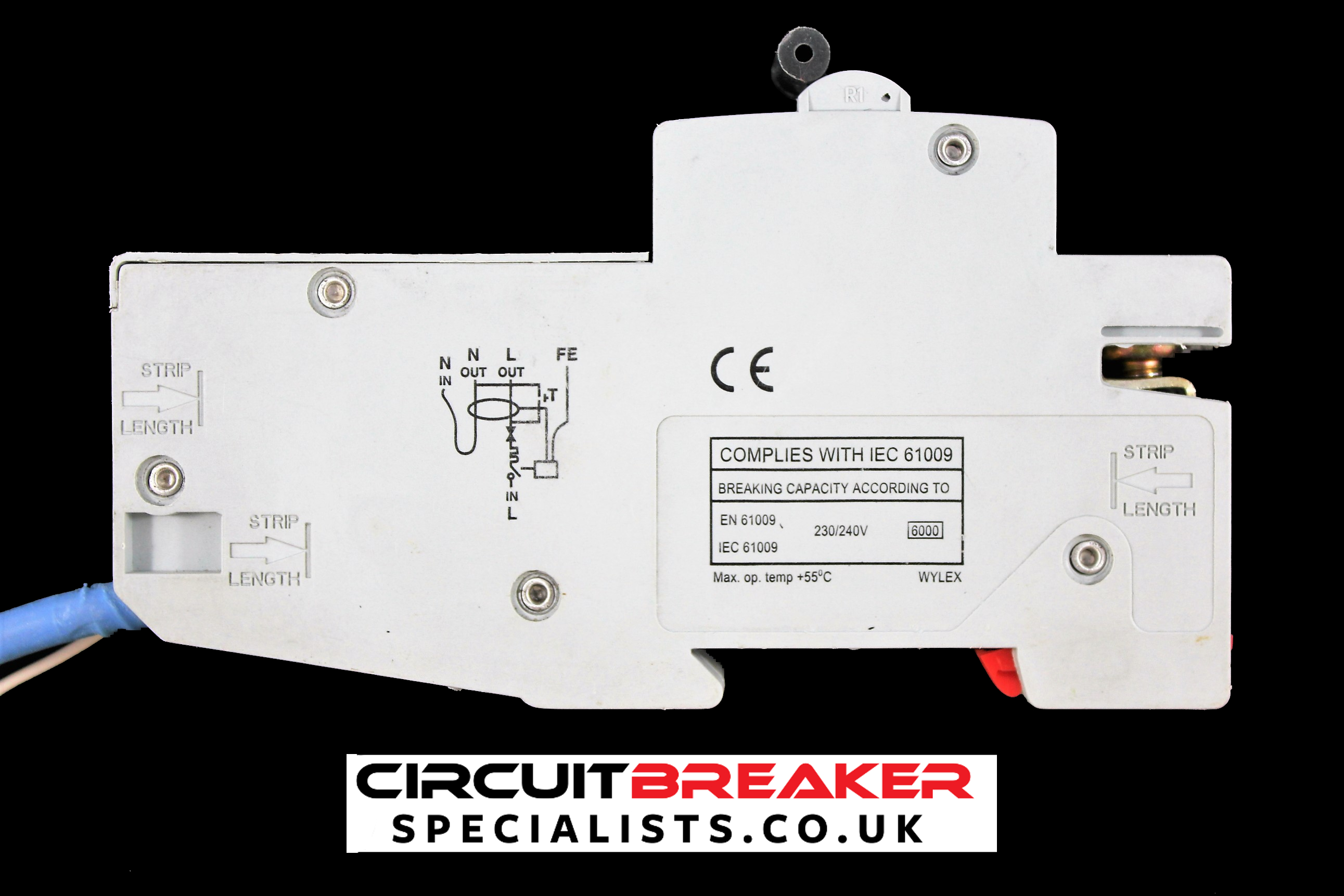 WYLEX 40 AMP CURVE C 6kA 30mA RCBO TYPE A NSBS40/1