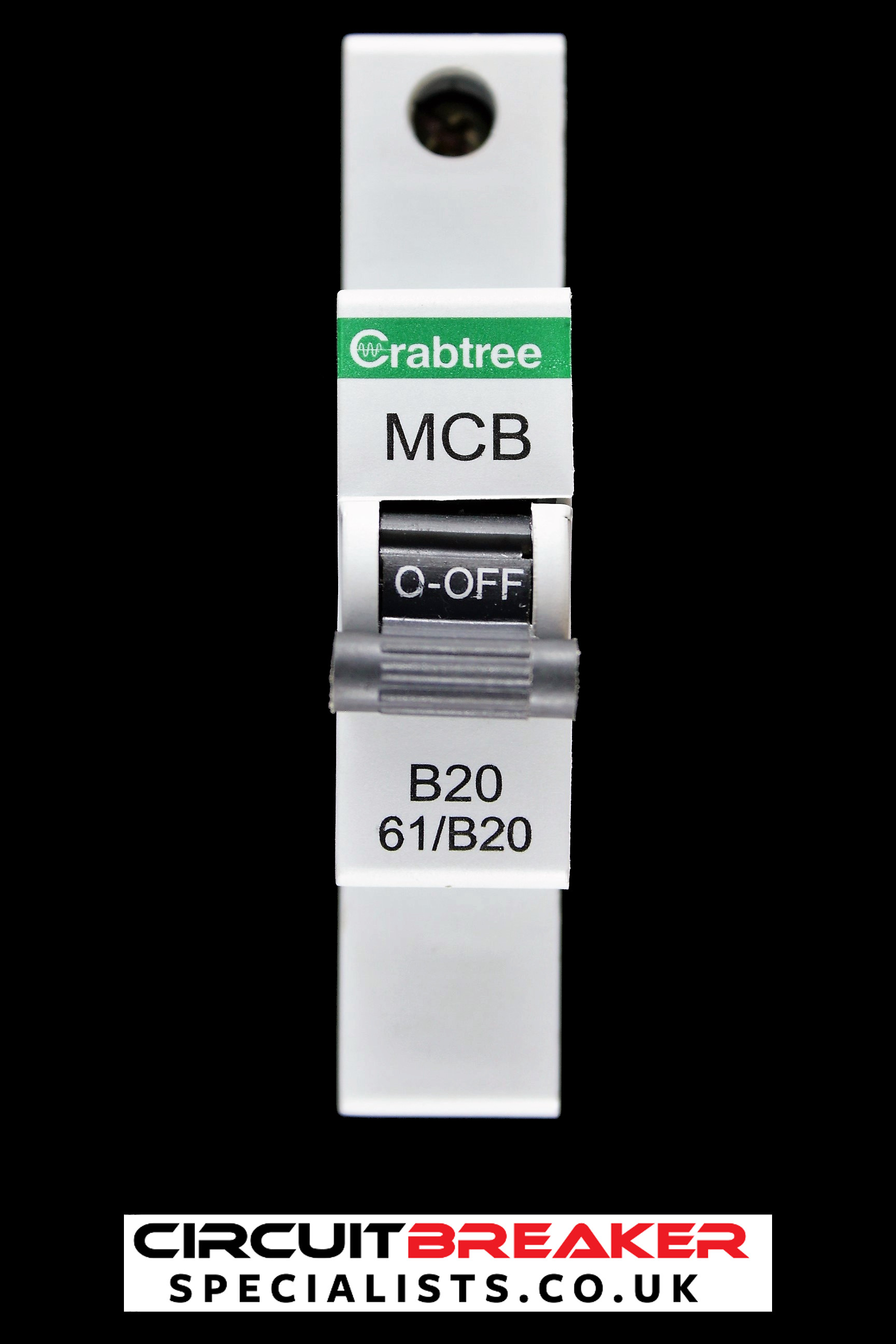 CRABTREE 20 AMP CURVE B 6kA MCB CIRCUIT BREAKER STARBREAKER 61/B20