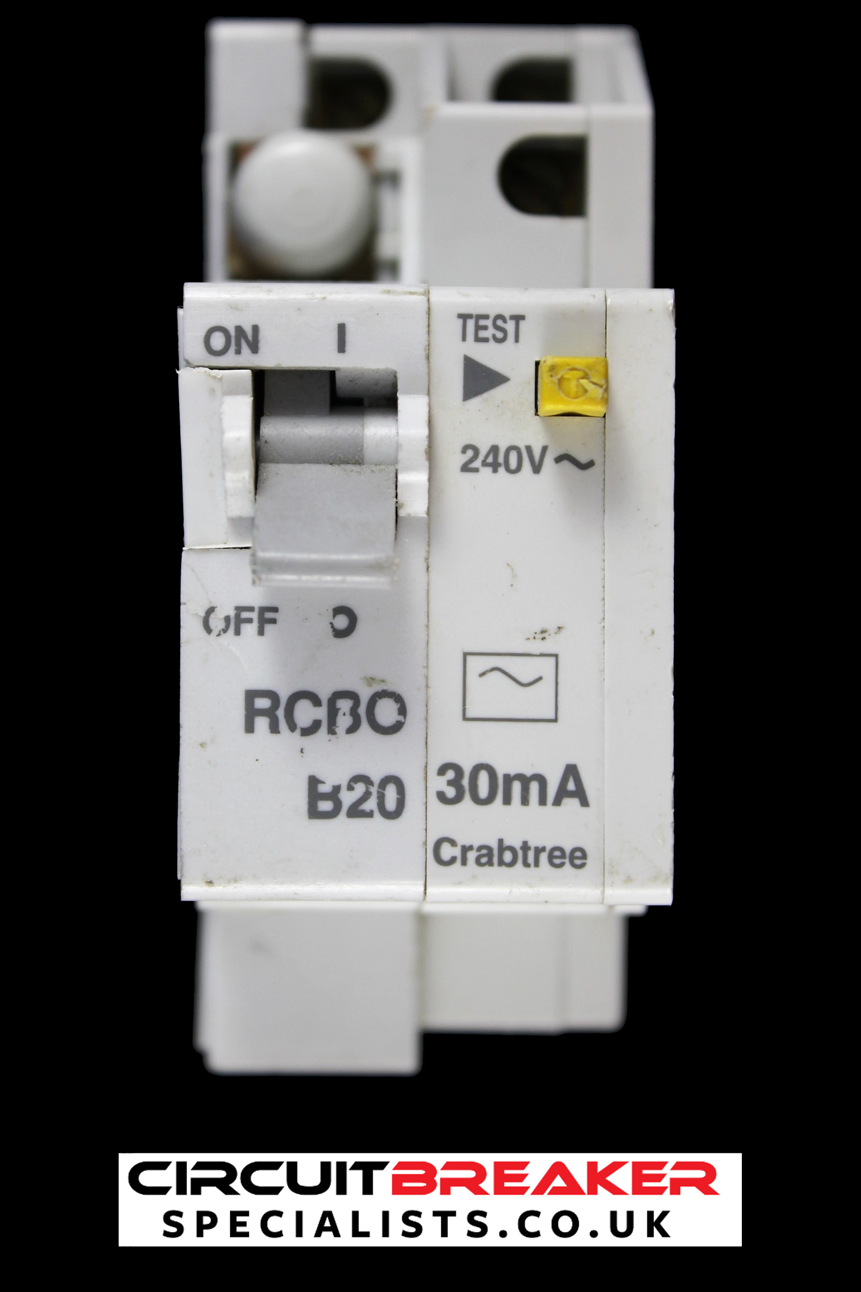 CRABTREE B 20 RCBO DOUBLE POLE 6kA 30mA TYPE AC STARBREAKER