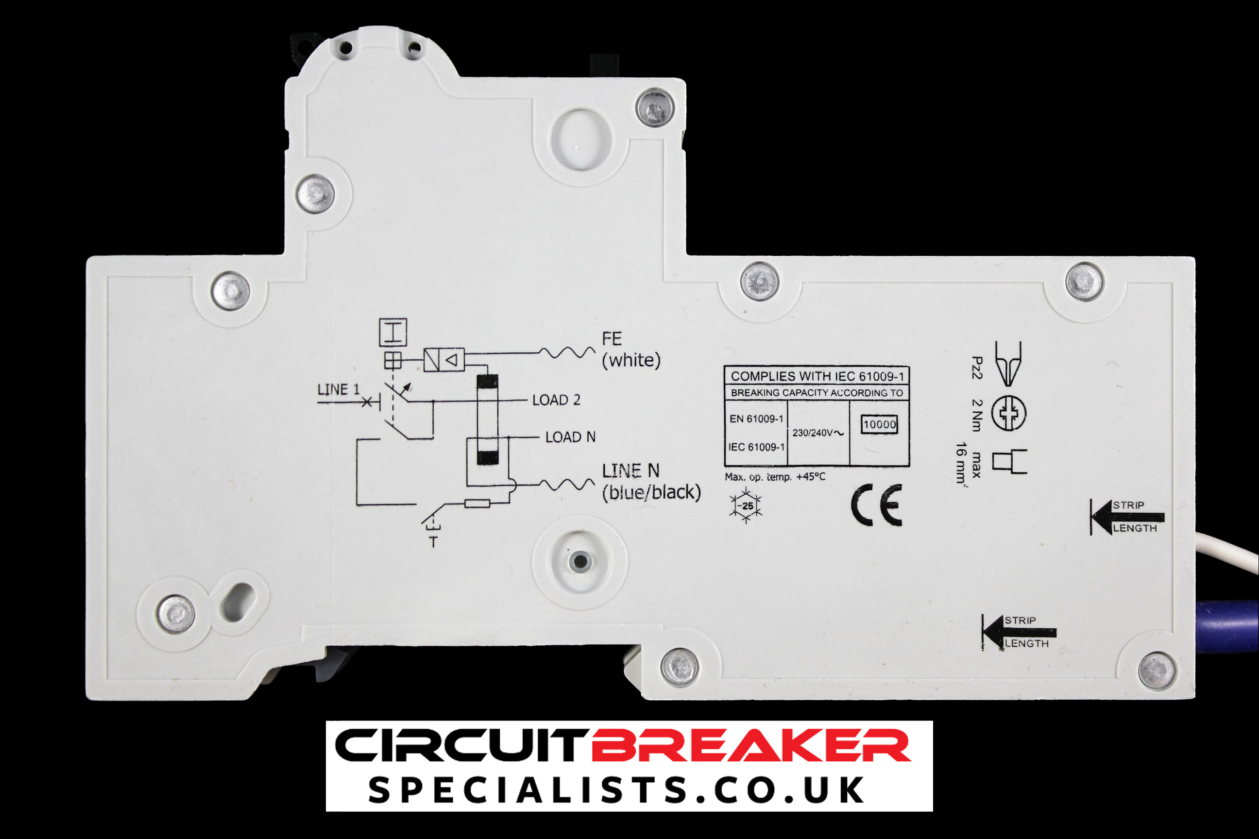 WYLEX 40 AMP CURVE C 10kA 30mA RCBO TYPE A PSBS40/1