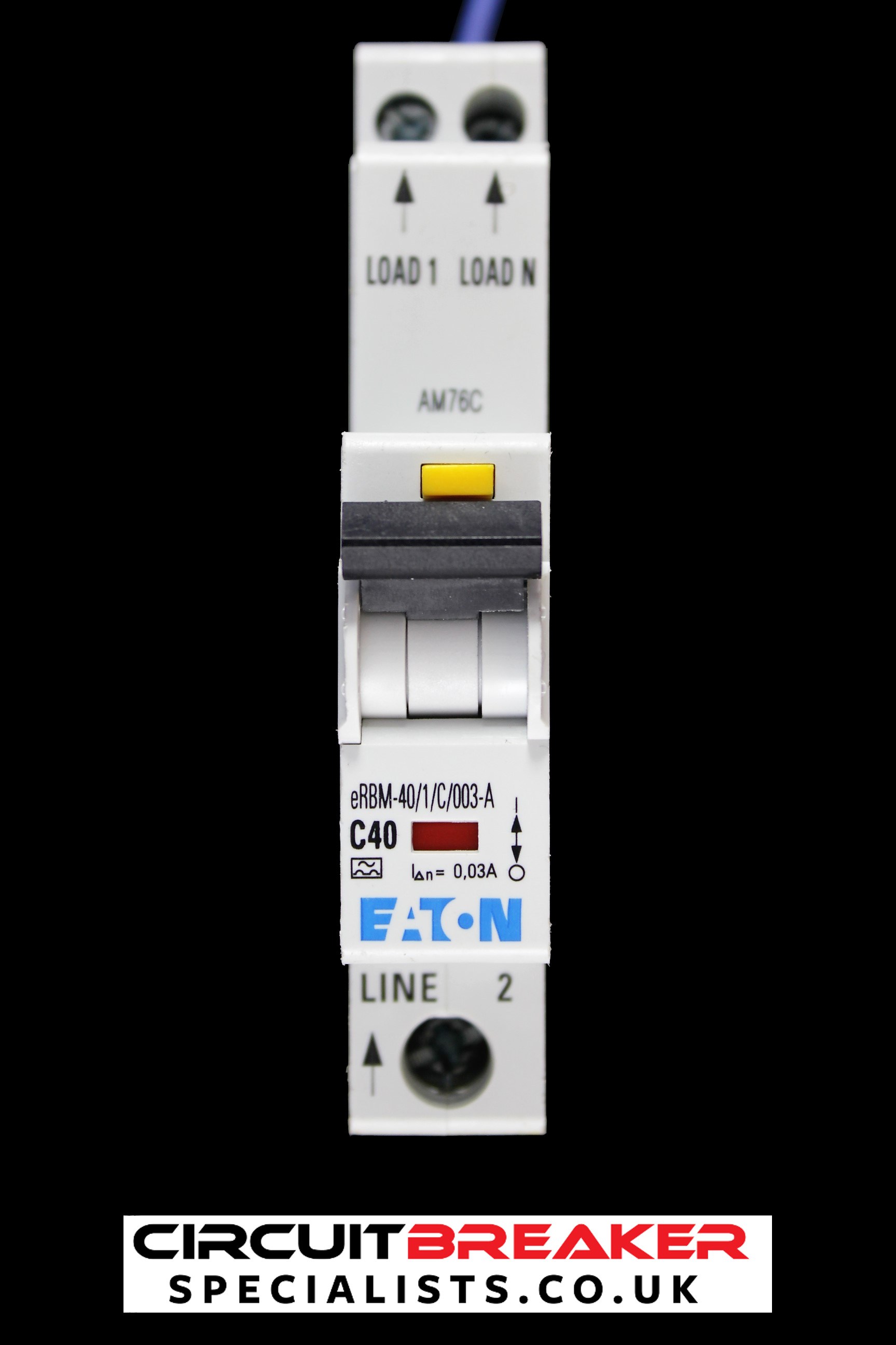 EATON 40 AMP CURVE C 10kA 30mA RCBO TYPE A ERBM-40/1/C/003 EMCH140R30C