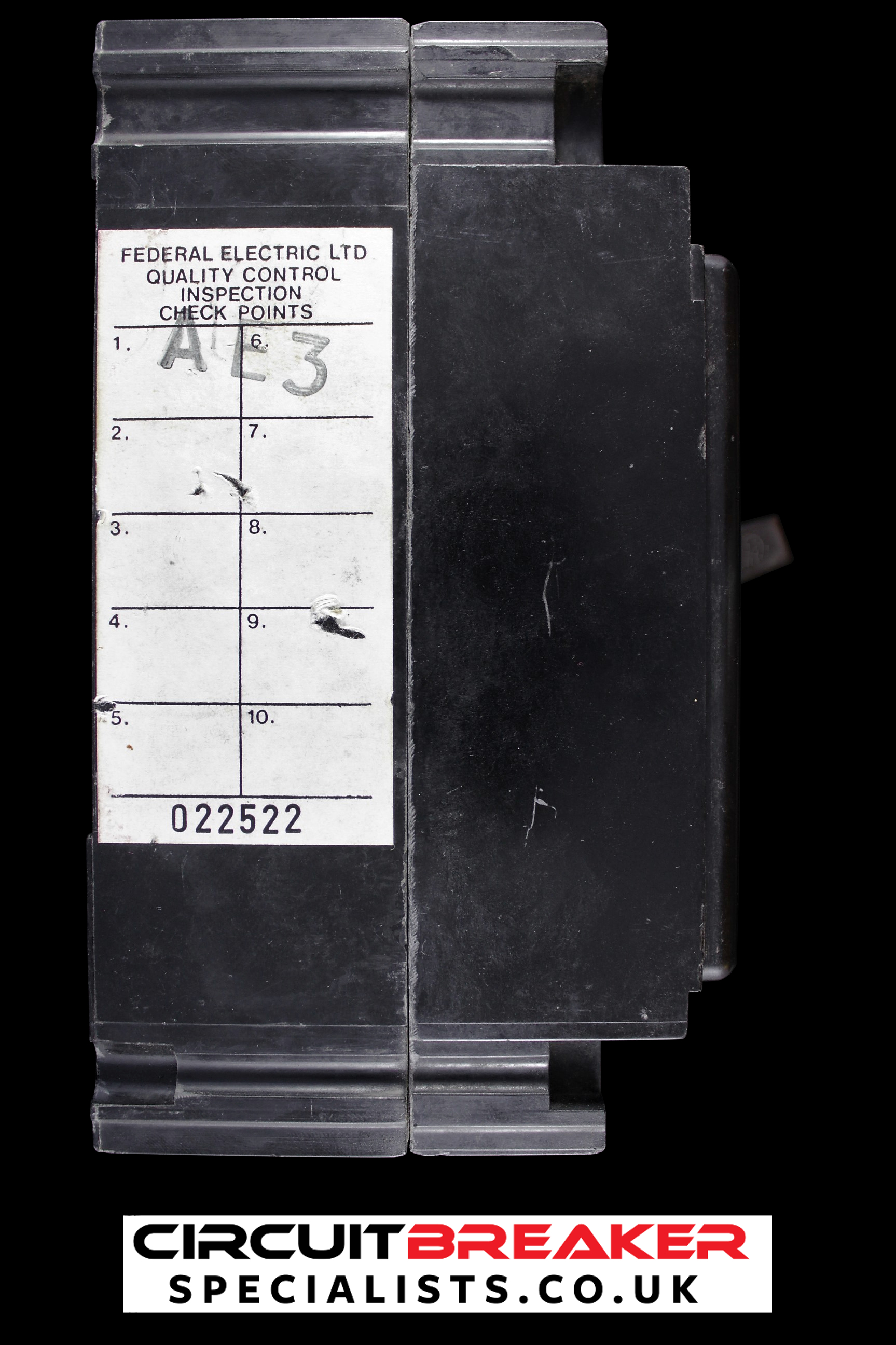 FEDERAL ELECTRIC 100 AMP TRIPLE POLE MCCB NEF 431100NA
