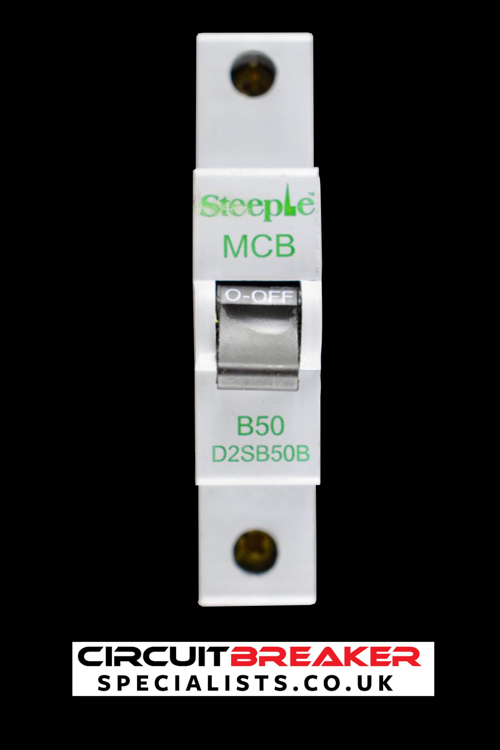 STEEPLE 50 AMP CURVE B 6kA MCB CIRCUIT BREAKER D2SB50B