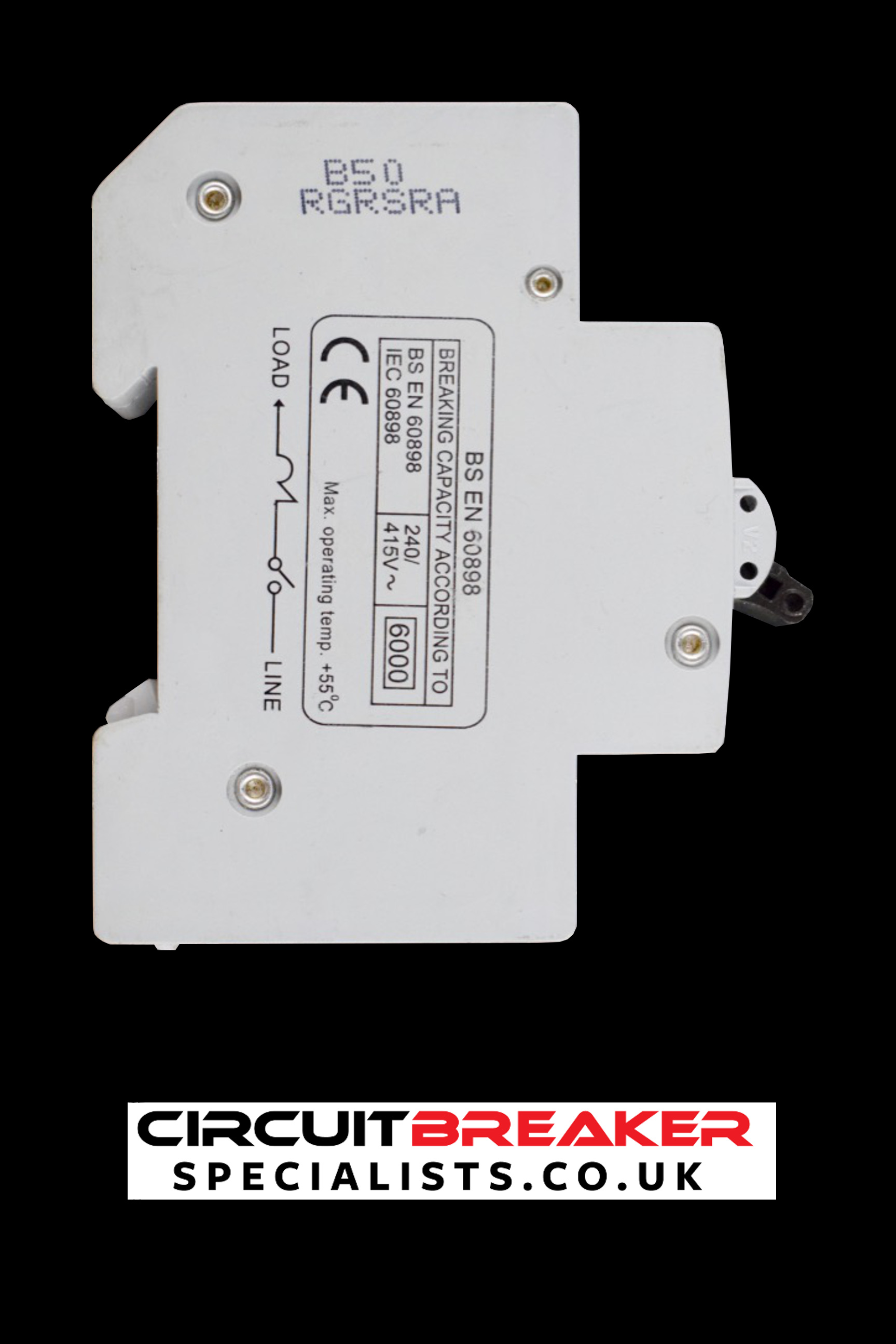 STEEPLE 50 AMP CURVE B 6kA MCB CIRCUIT BREAKER D2SB50B