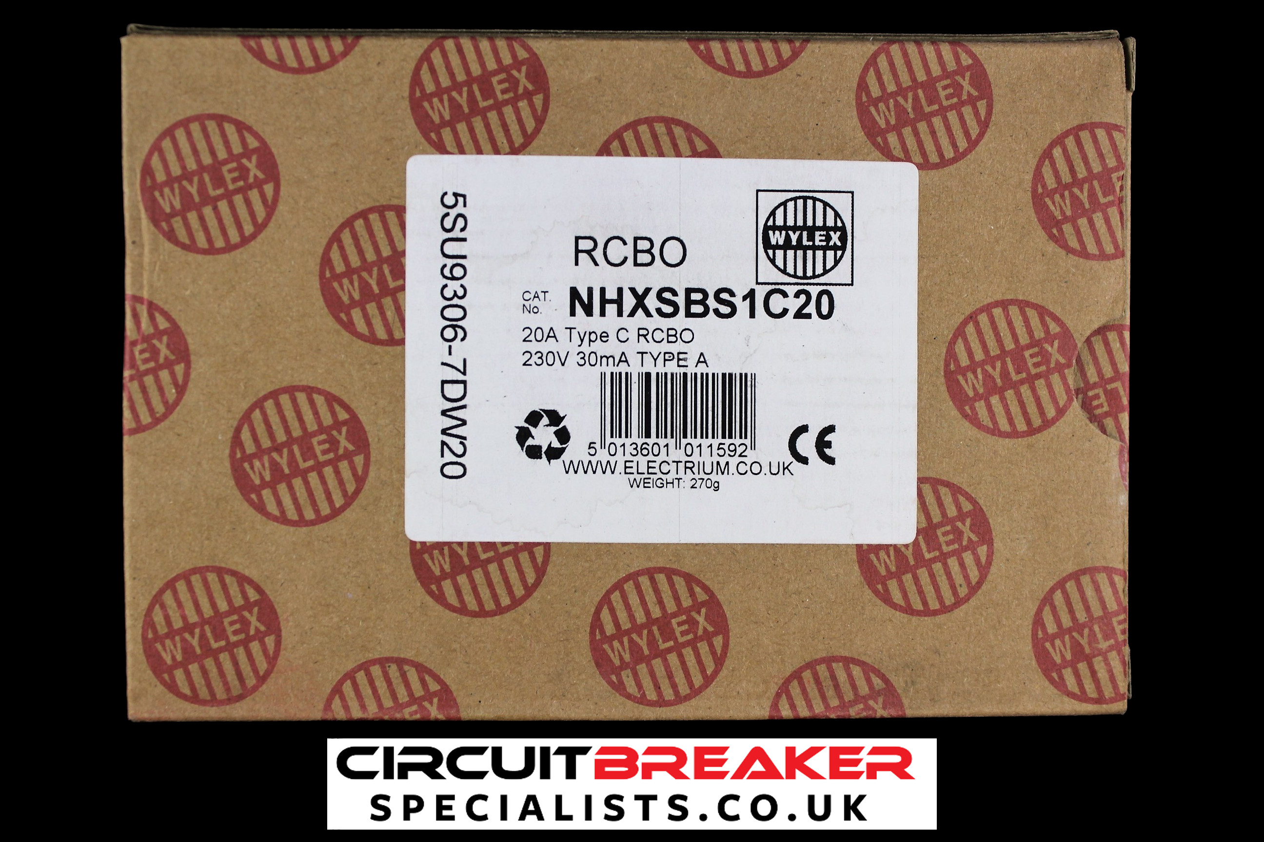 WYLEX 20 AMP CURVE C 6kA 30mA RCBO NHXSBS1C20