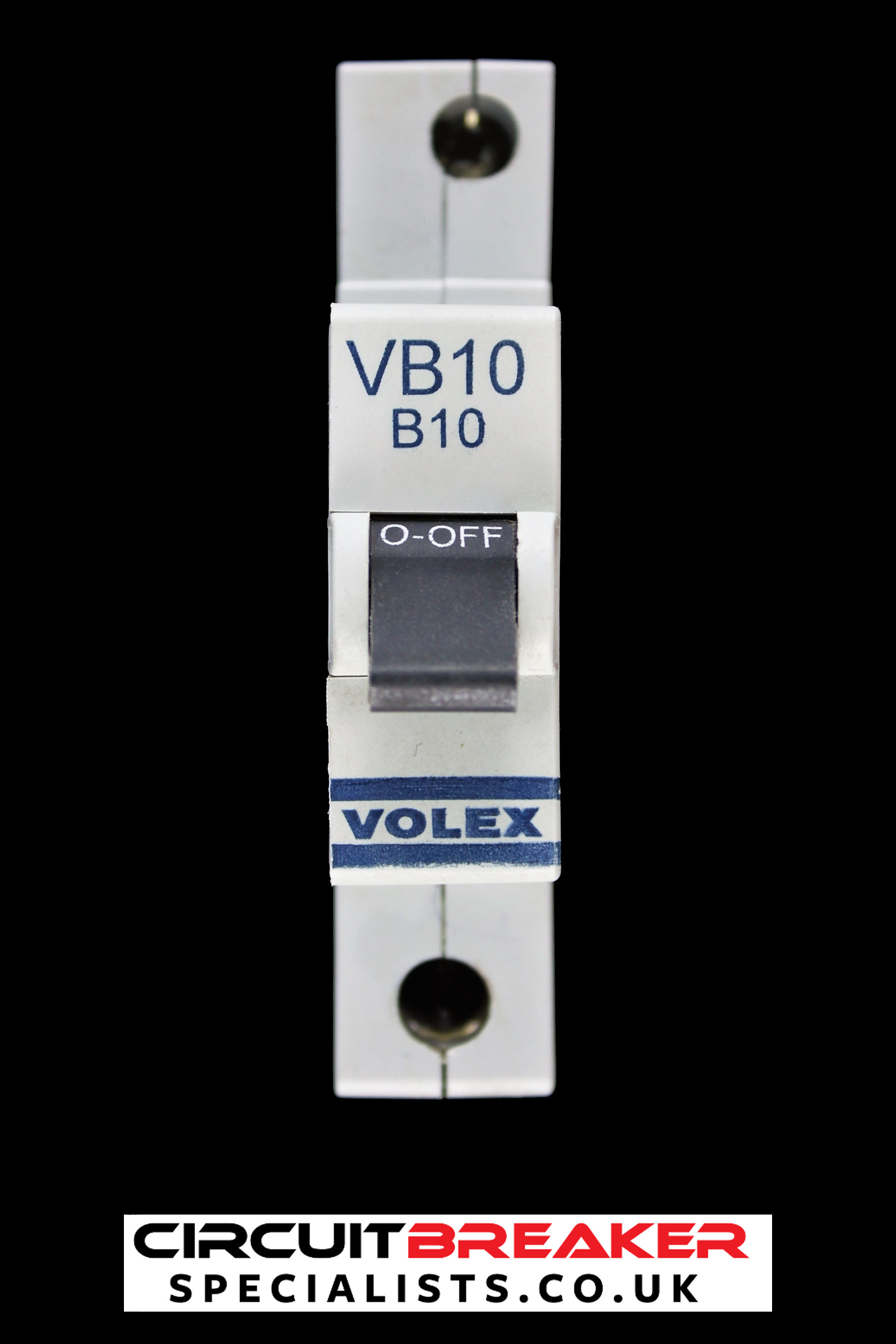 VOLEX 10 AMP CURVE B 6kA MCB CIRCUIT BREAKER VB10 RED CLIP