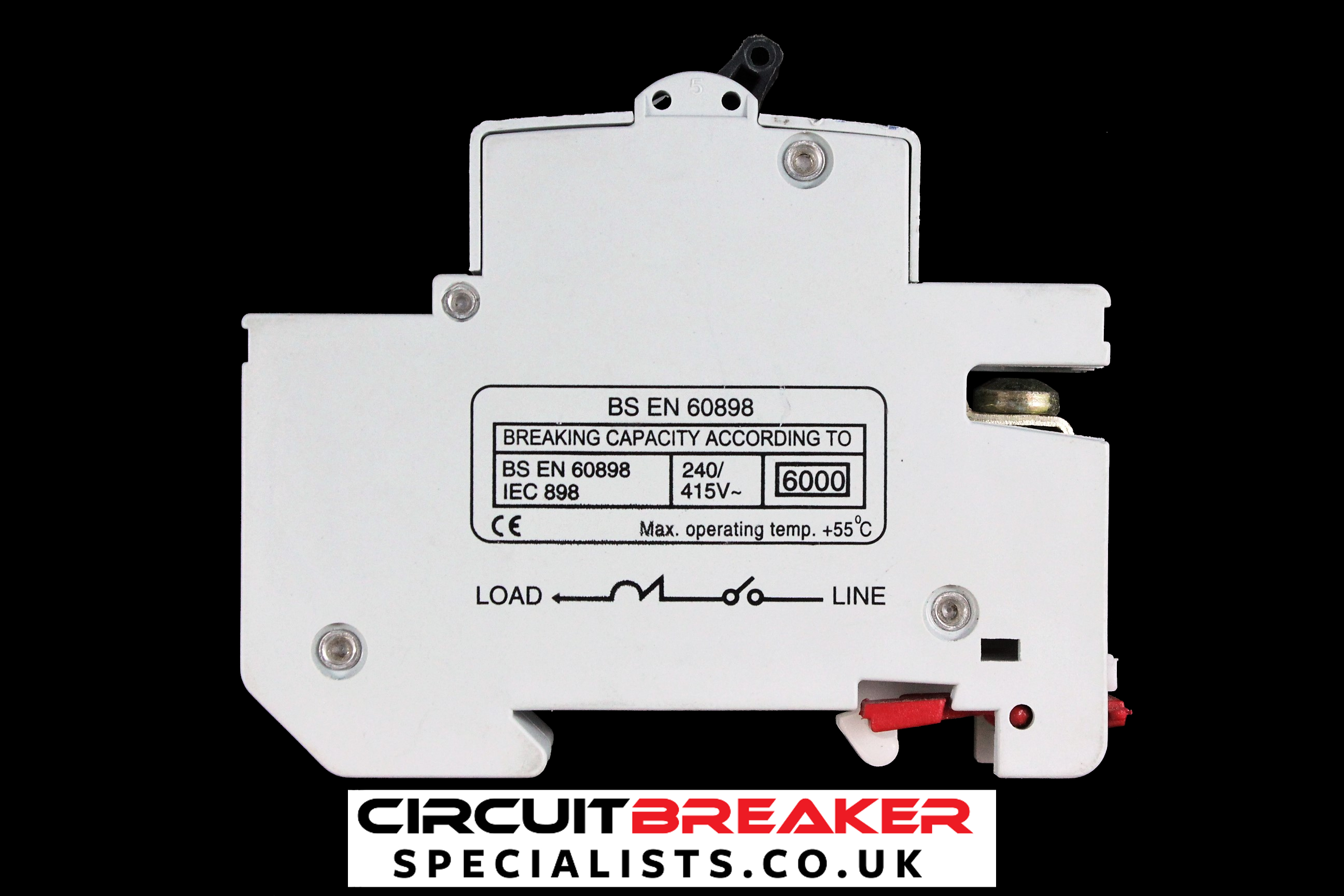 VOLEX 10 AMP CURVE B 6kA MCB CIRCUIT BREAKER VB10 RED CLIP