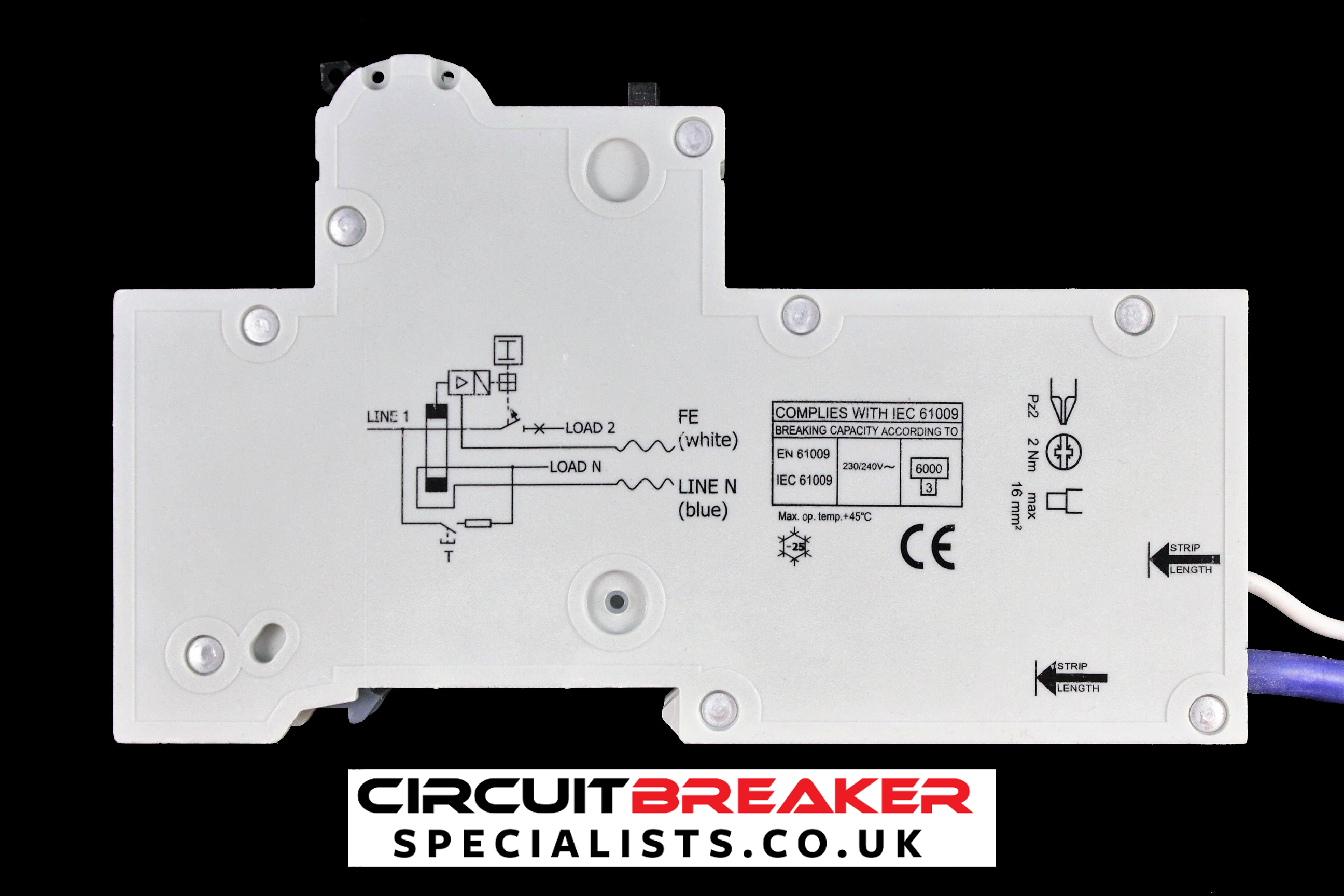 VOLEX 32 AMP CURVE B 6kA 30mA RCBO RCD MCB VRCBO32/1B