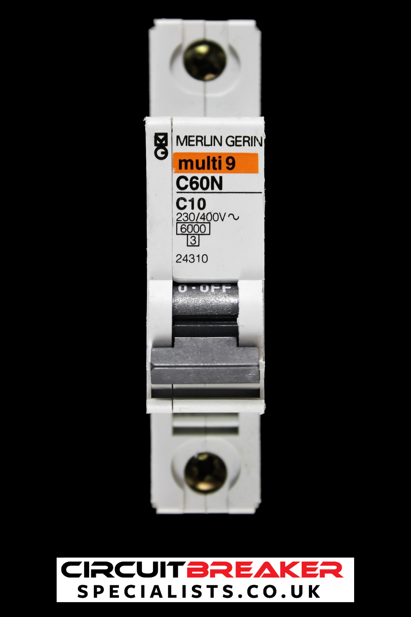 MERLIN GERIN 10 AMP CURVE C 6kA MCB CIRCUIT BREAKER C60N 24310