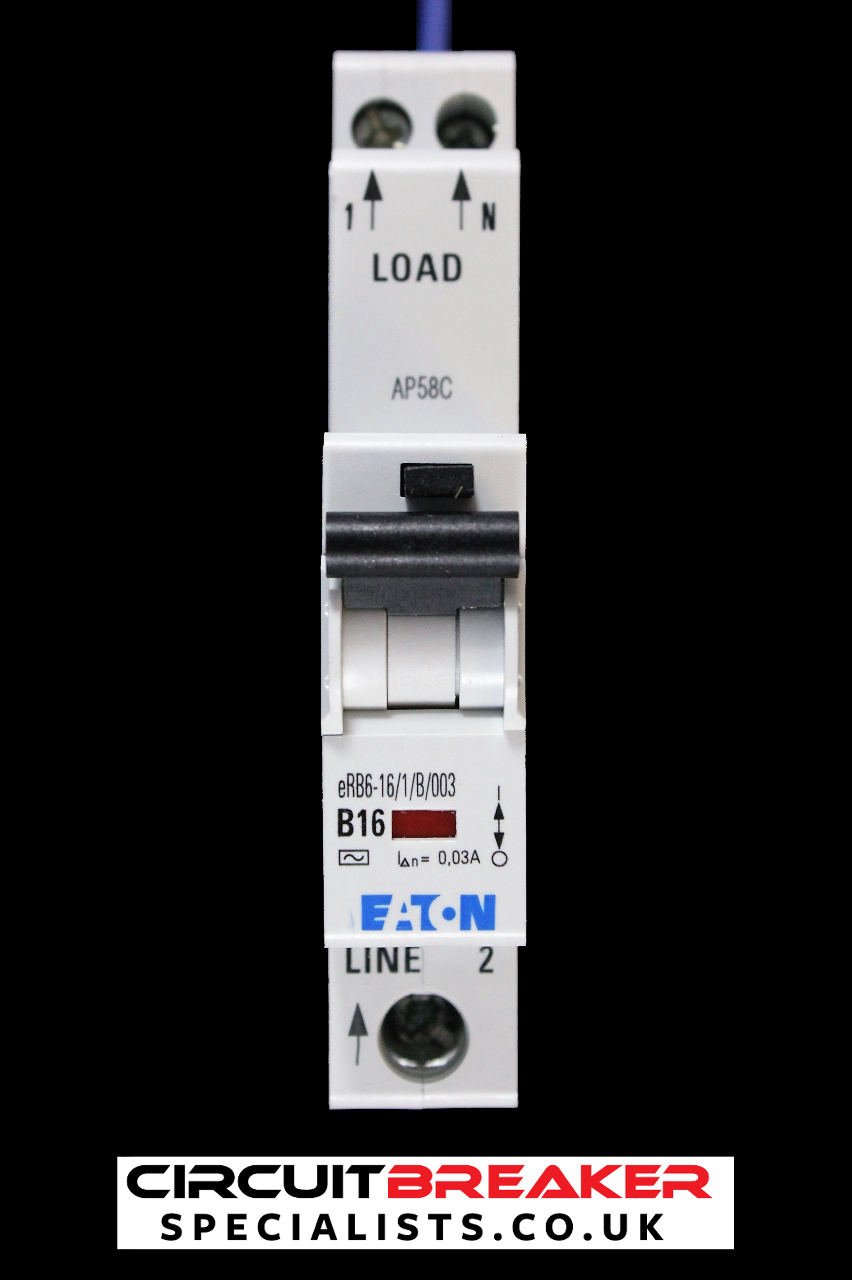 EATON 16 AMP CURVE B 6kA 30mA RCBO TYPE AC EAD16BH30C ERB6-16/1/B/003