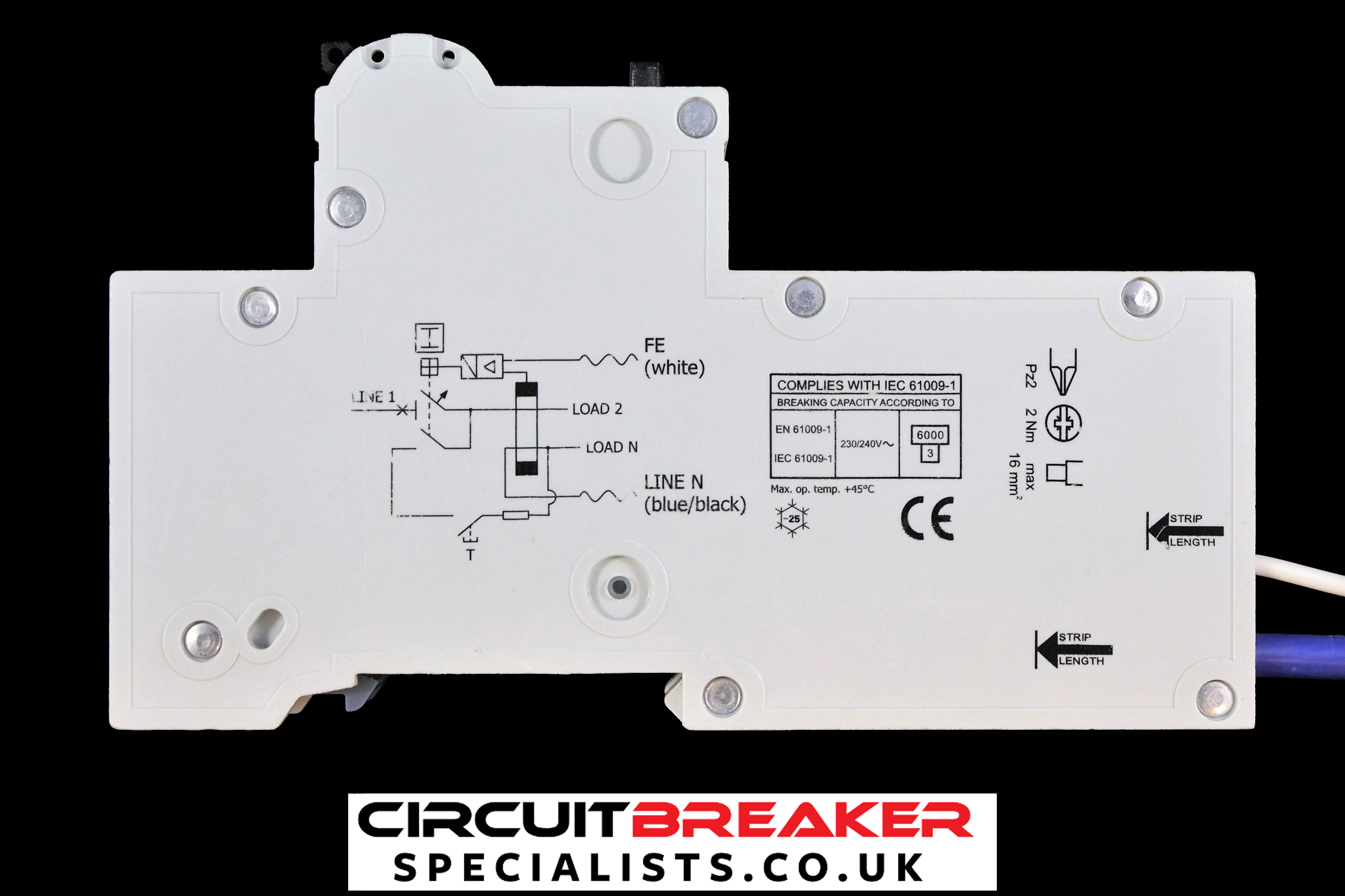 CRABTREE 40 AMP CURVE C 6kA 30mA RCBO TYPE A 6FSR40/30C LOADSTAR