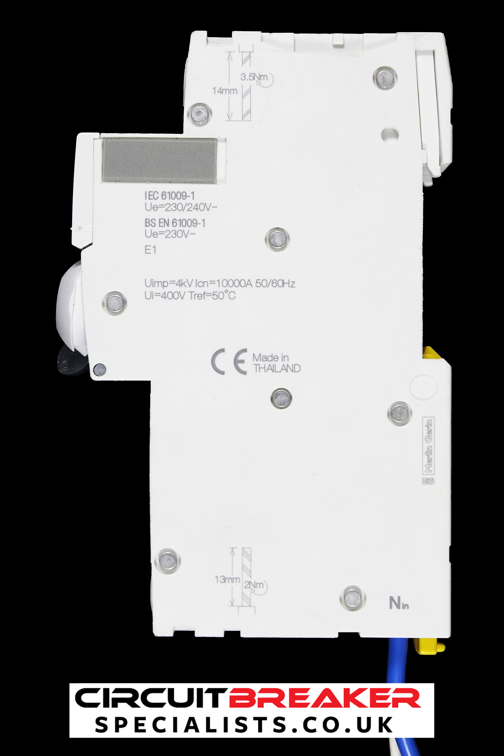 SCHNEIDER 45 AMP CURVE C 10kA 30mA RCBO TYPE A IC60H A9D11845