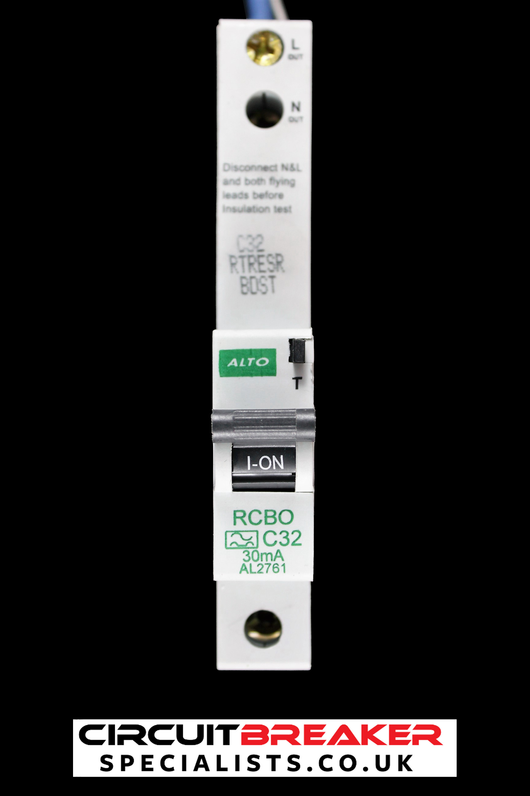 ALTO 32 AMP CURVE C 6kA 30mA RCBO TYPE AC AL2761