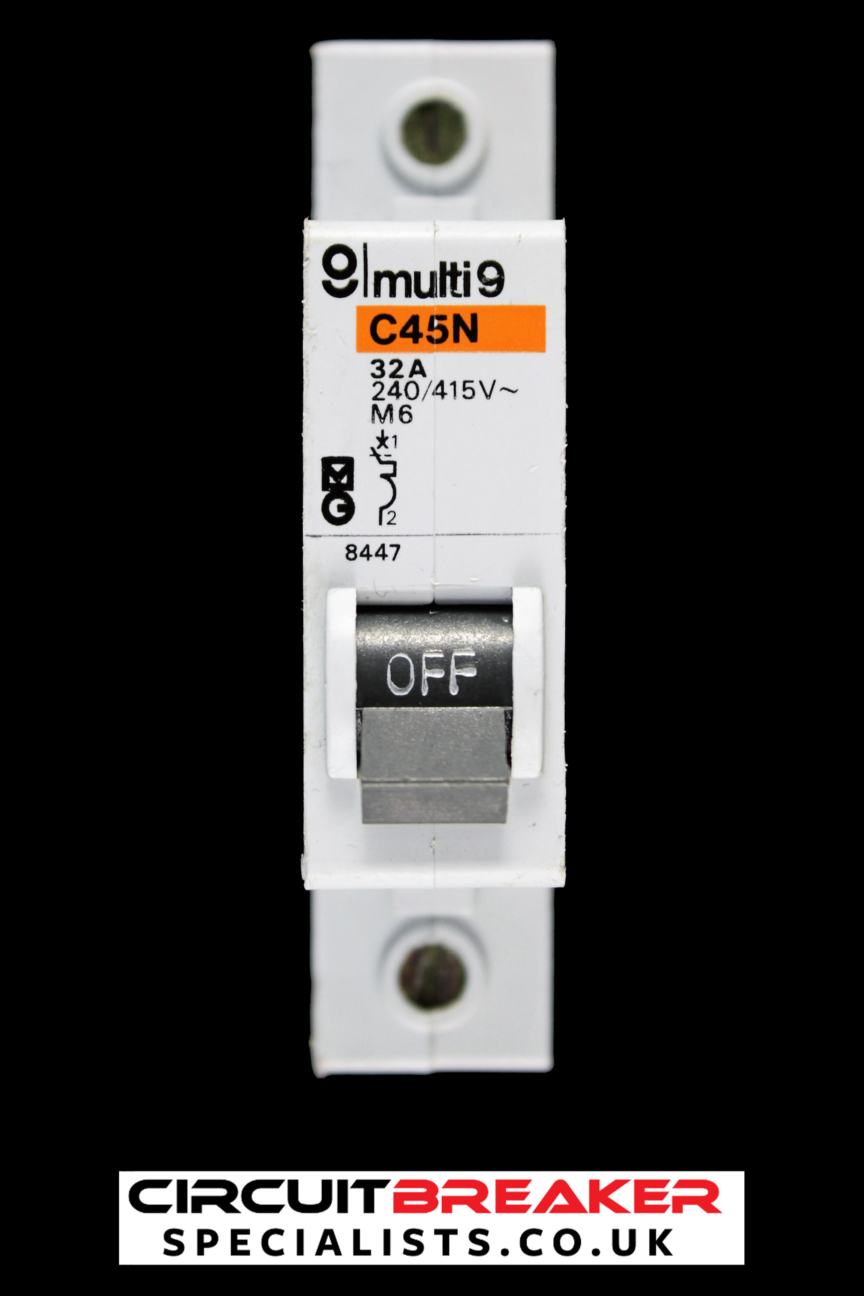 MERLIN GERIN 32 AMP TYPE 2 M6 MCB CIRCUIT BREAKER 8447 C45N