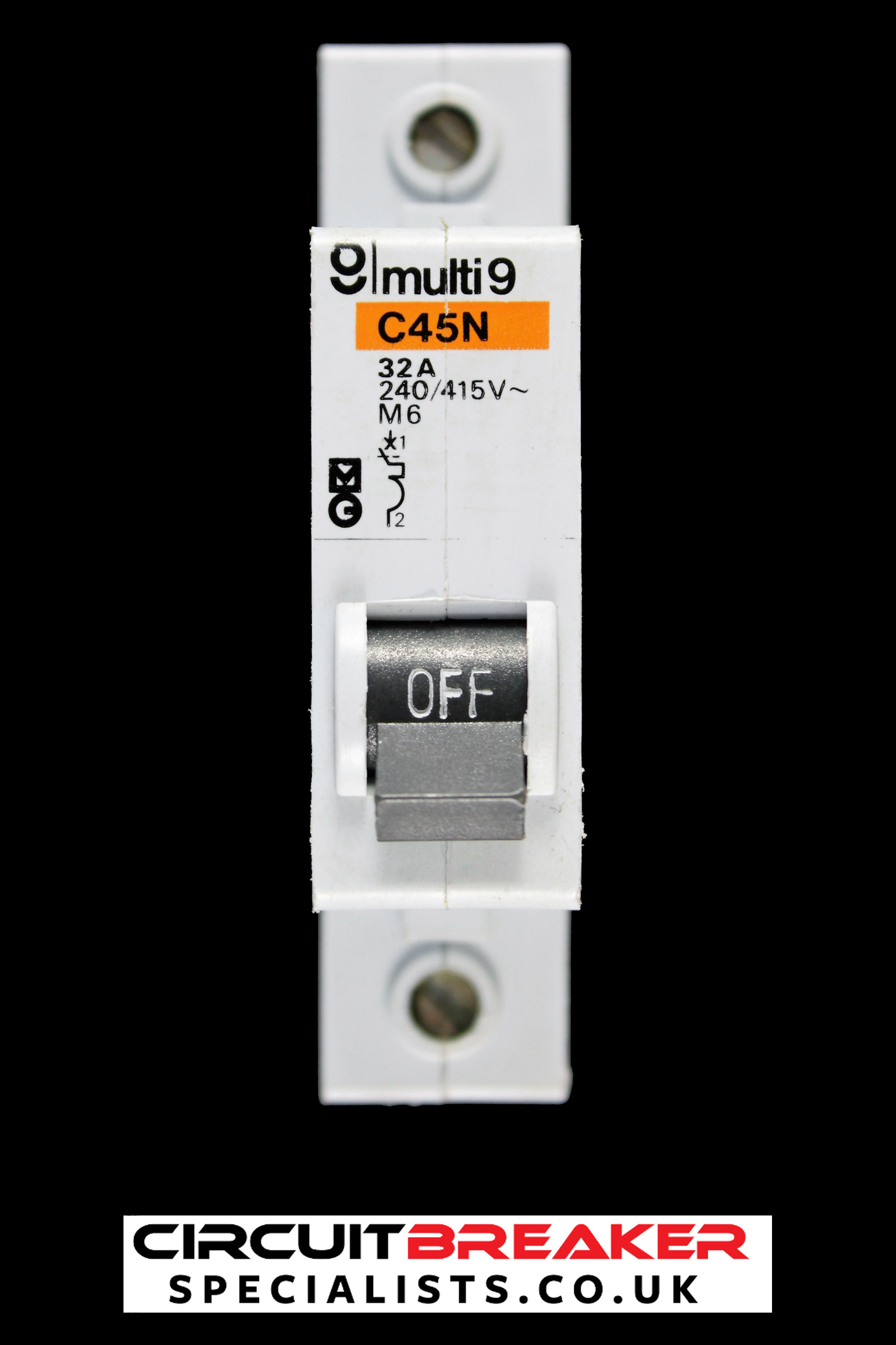 MERLIN GERIN 32 AMP TYPE 2 M6 MCB CIRCUIT BREAKER C45N