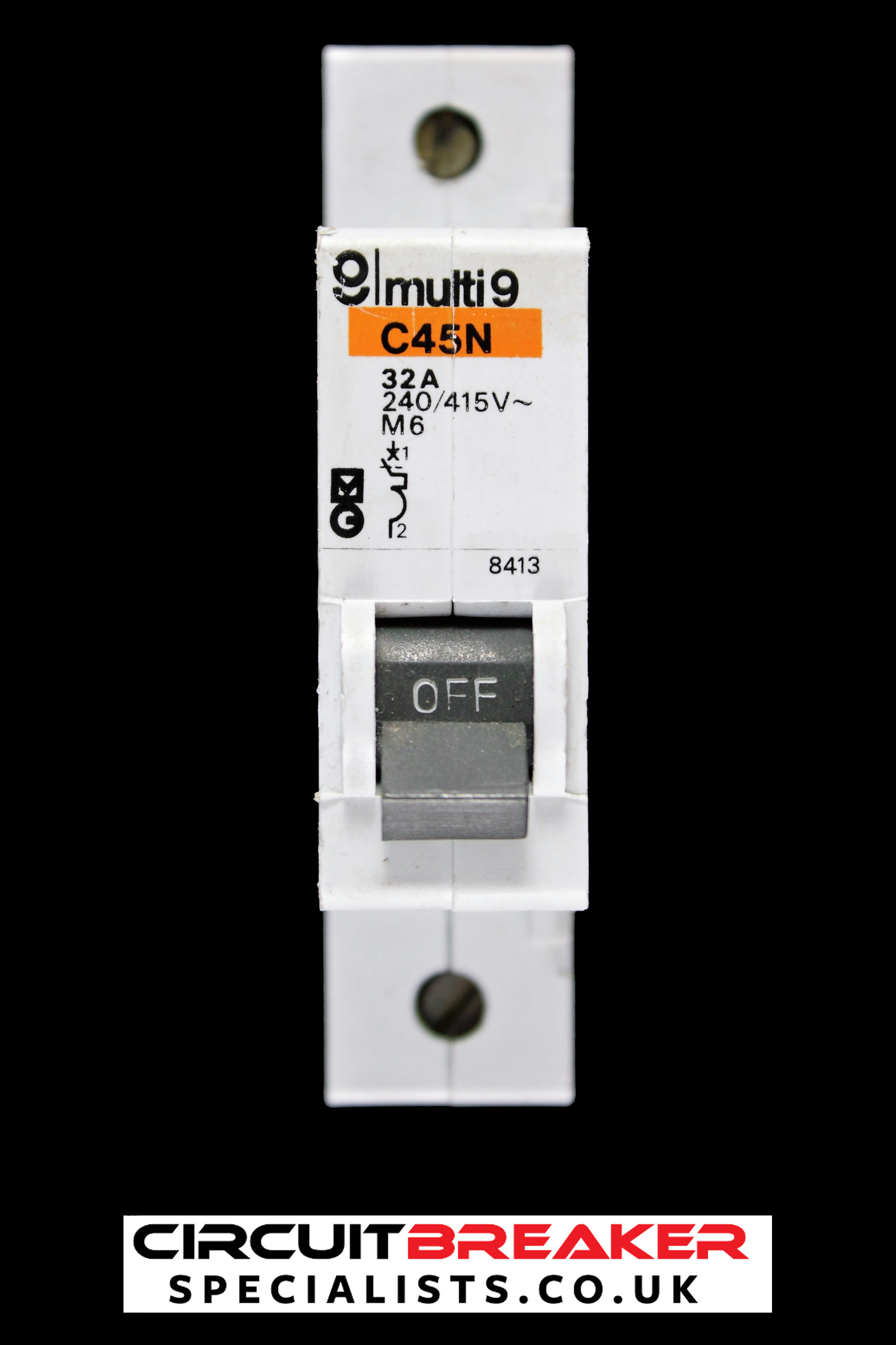 MERLIN GERIN 32 AMP TYPE 2 M6 MCB CIRCUIT BREAKER 8413 C45N