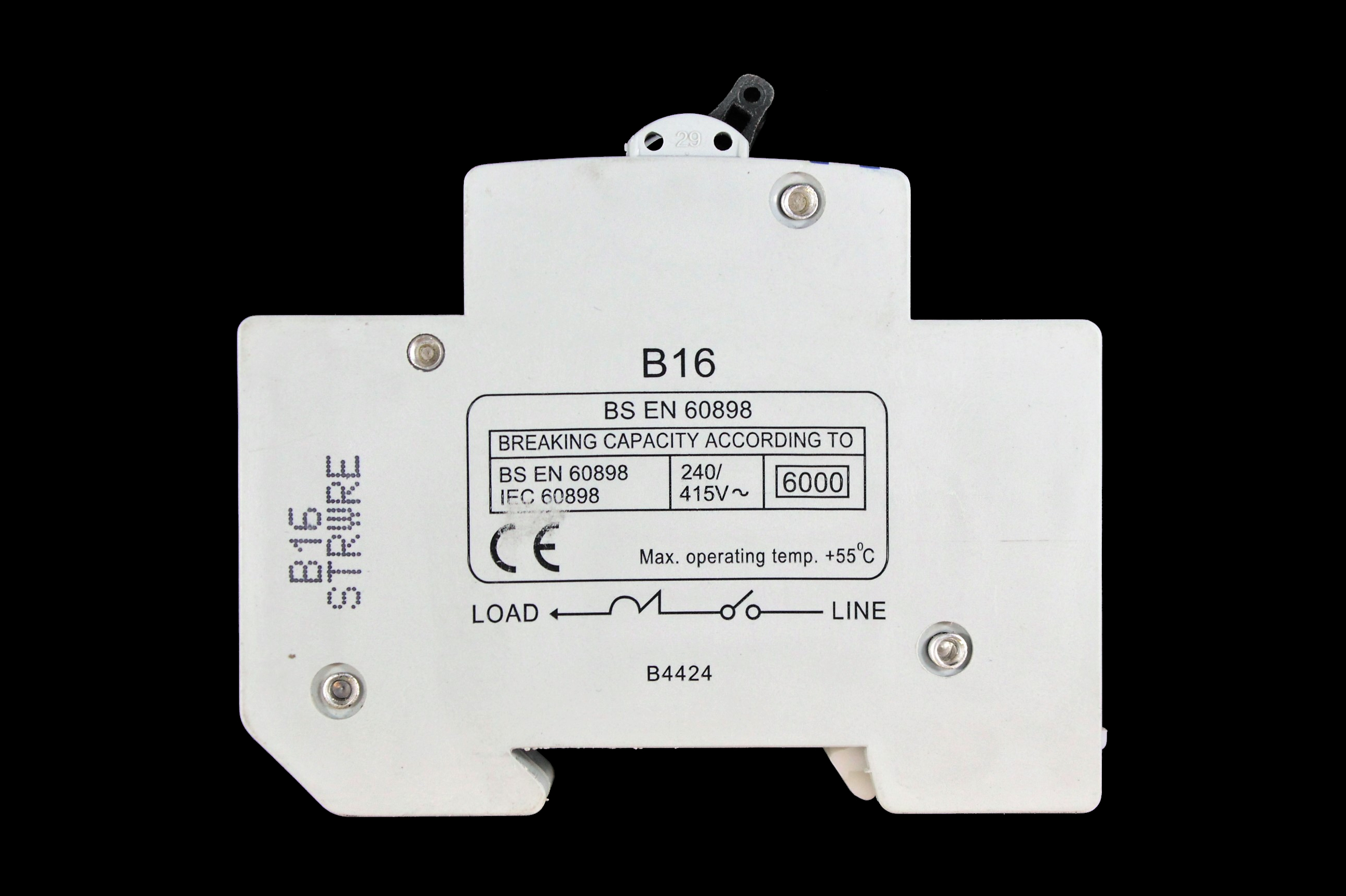 VOLEX 16 AMP CURVE B 6kA MCB CIRCUIT BREAKER VB16 WC