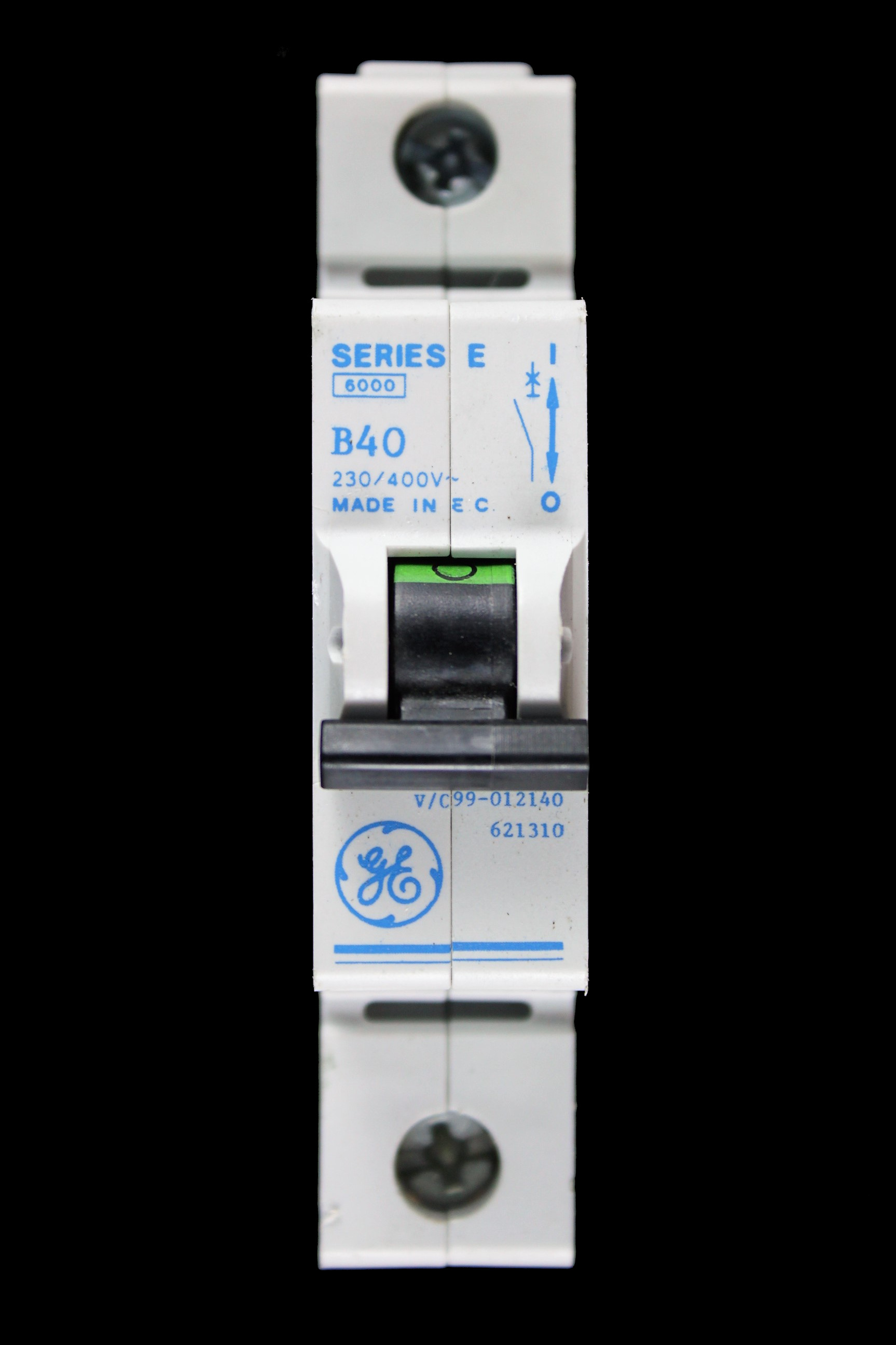 GENERAL ELECTRIC 40 AMP CURVE B 6kA MCB BREAKER SERIES E V/099-012140 621310