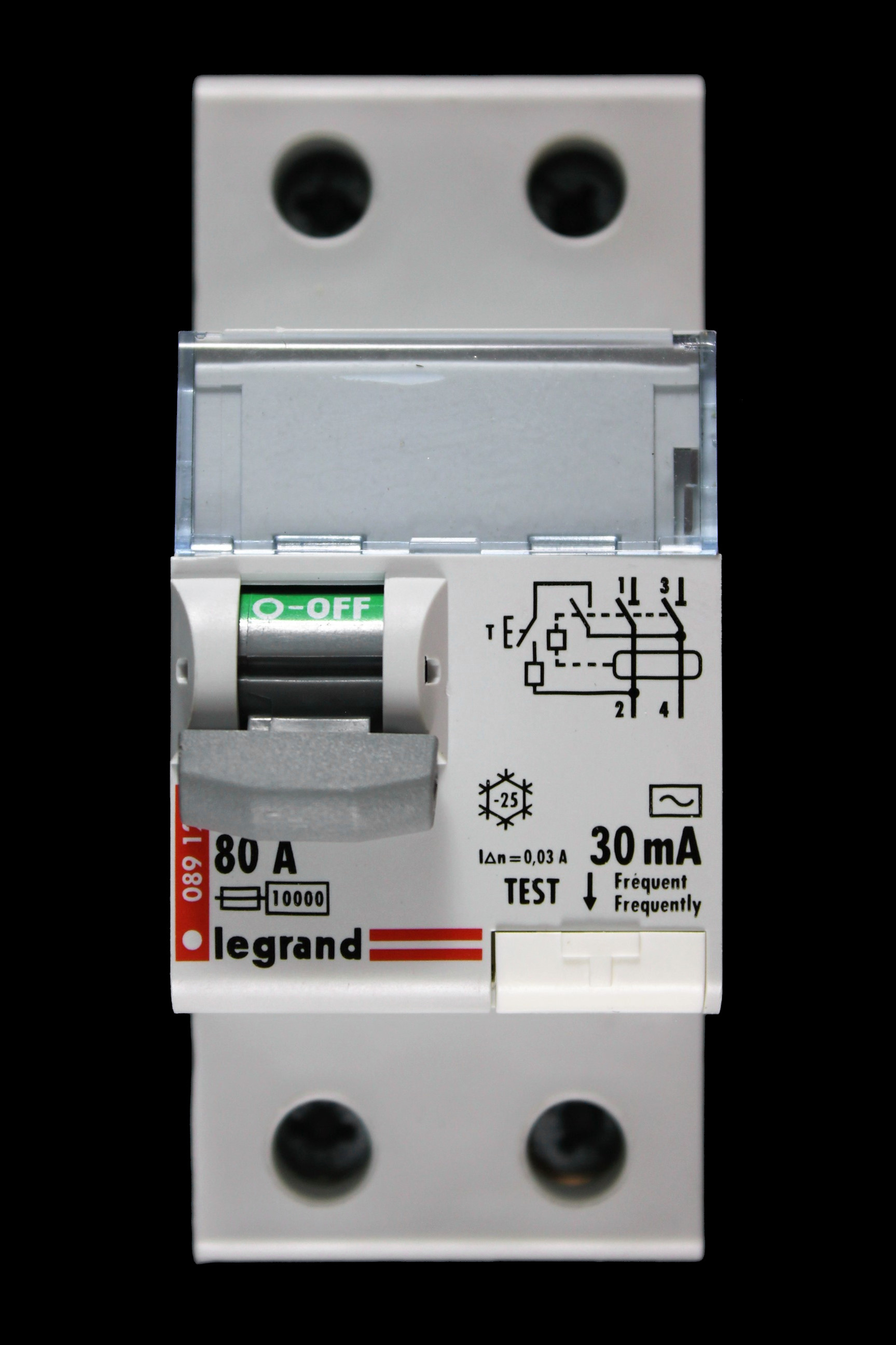 LEGRAND 80 AMP 30mA DOUBLE POLE RCCB RCD TYPE AC 08912 089 12