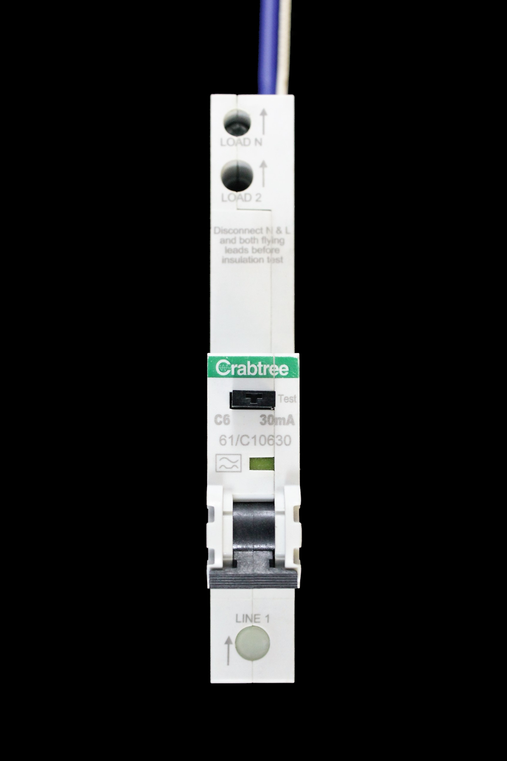 CRABTREE 6 AMP CURVE C 6kA 30mA RCBO TYPE A 61/C10630 STARBREAKER WC